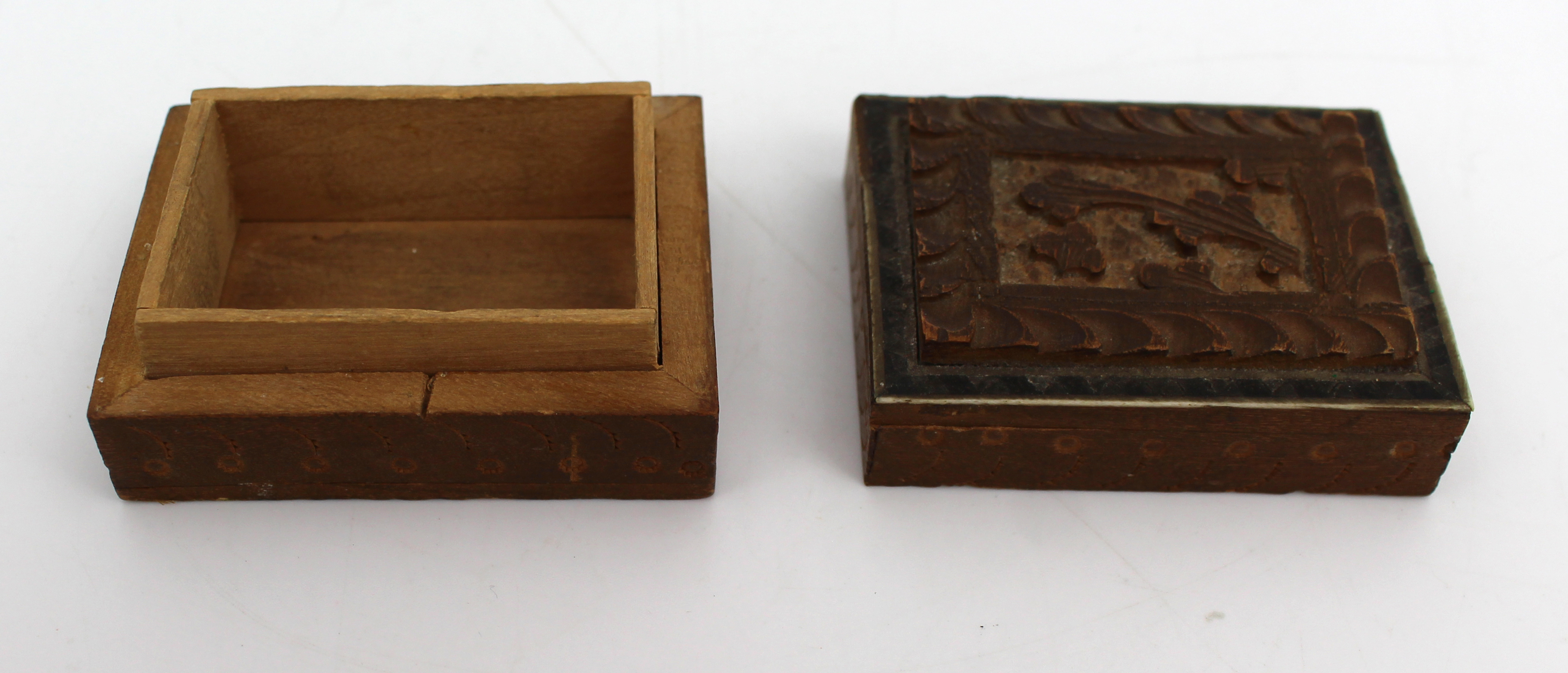 Small Carved Wooden Box