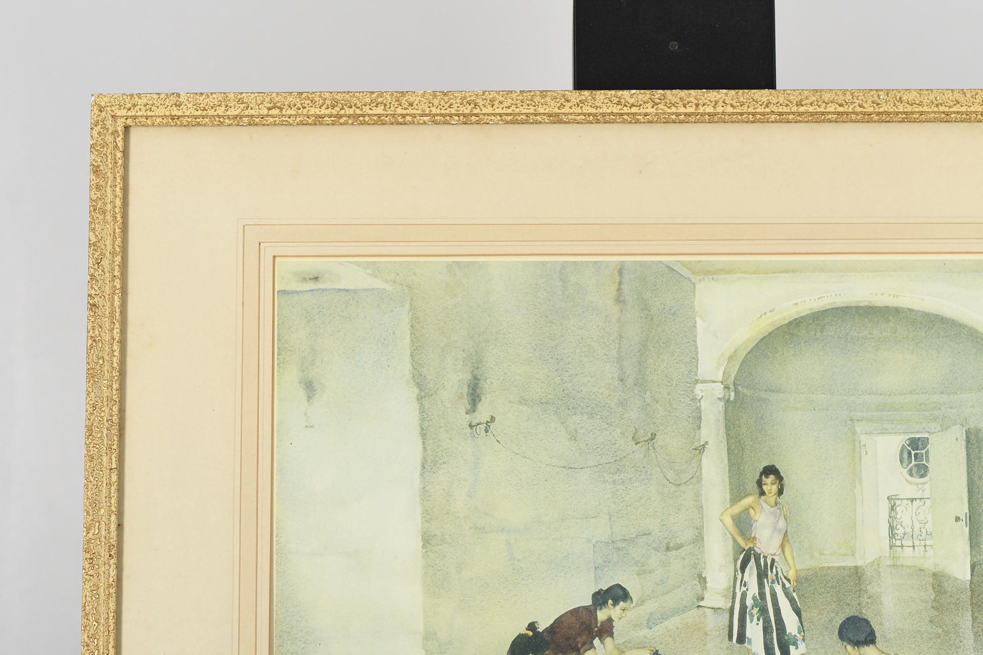 Signed Limited Edition by Sir William Russell Flint. Titled "Los Cientos"