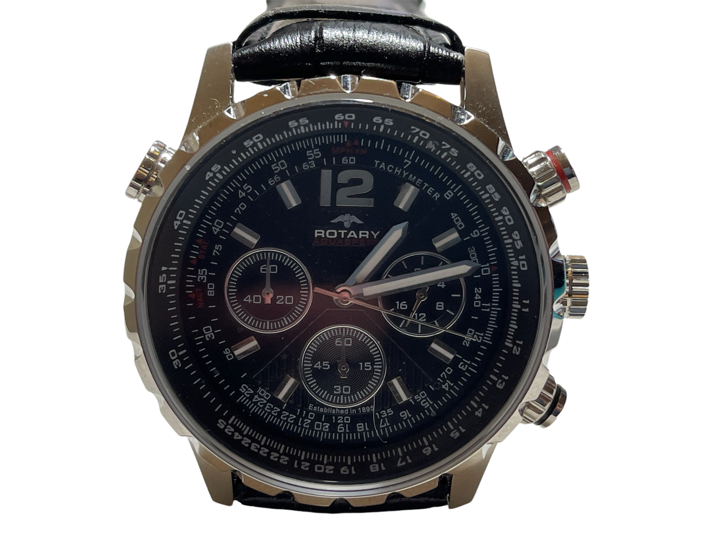 Rotary Chronograph mens watch surplus stock from our private jet charter