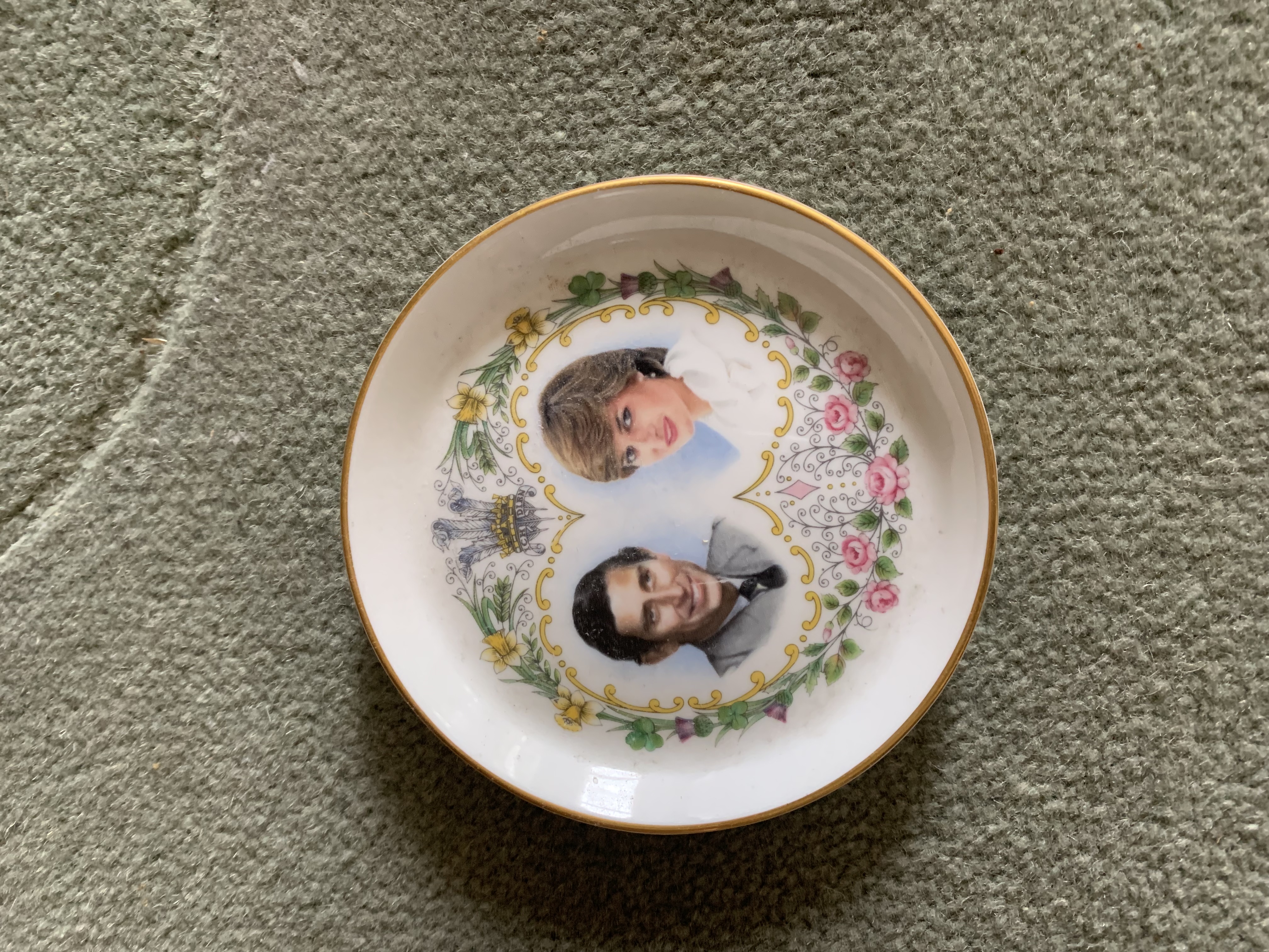 Three Charles and Diana Marriage Cups Plus Commemorative Ashtray.