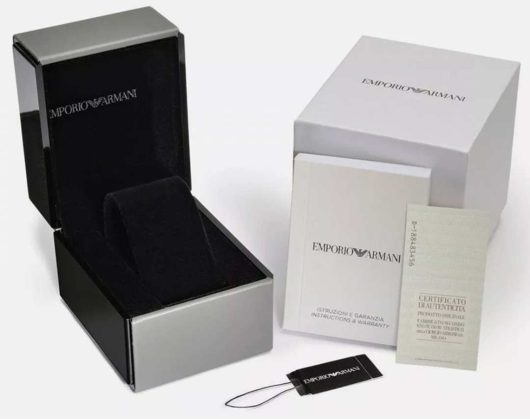 Emporio Armani AR1725 Ladies Gianni T-Bar Two Tone Bracelet Quartz Watch
