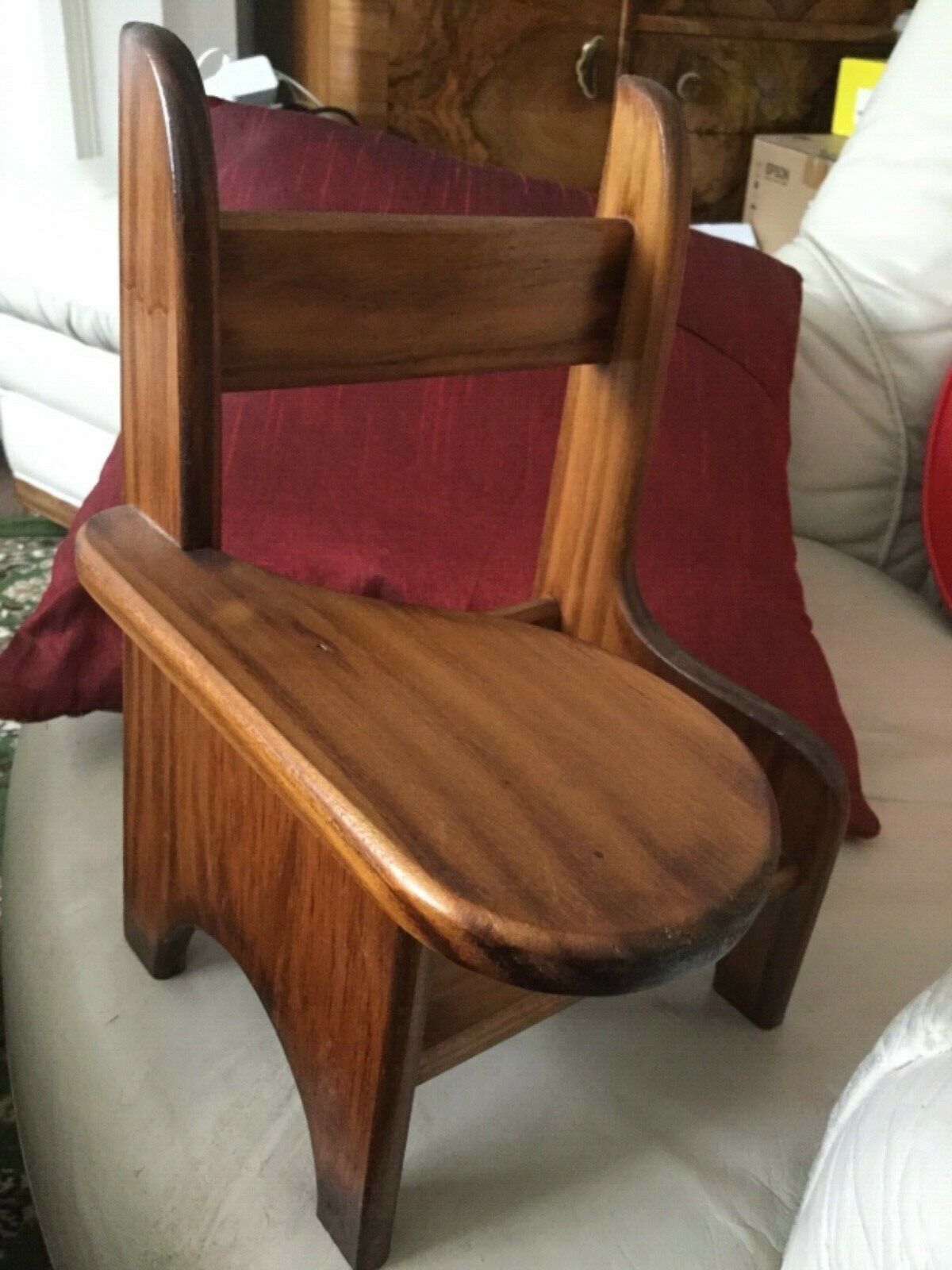 Andrew Schofield Victorian Doll Sitting On A Very Cute Wooden Chair