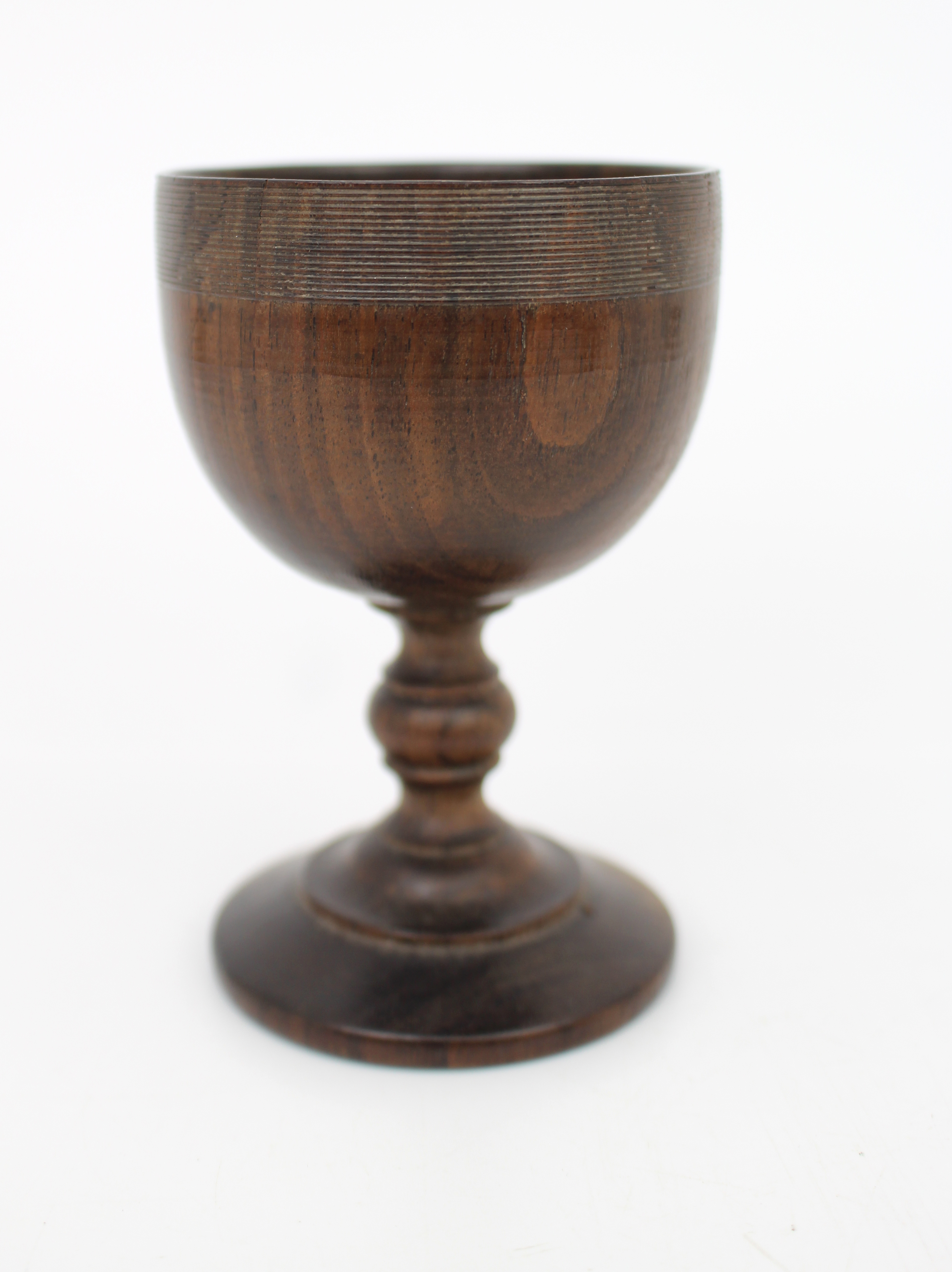 Turned Wooden Goblet, 19th Century