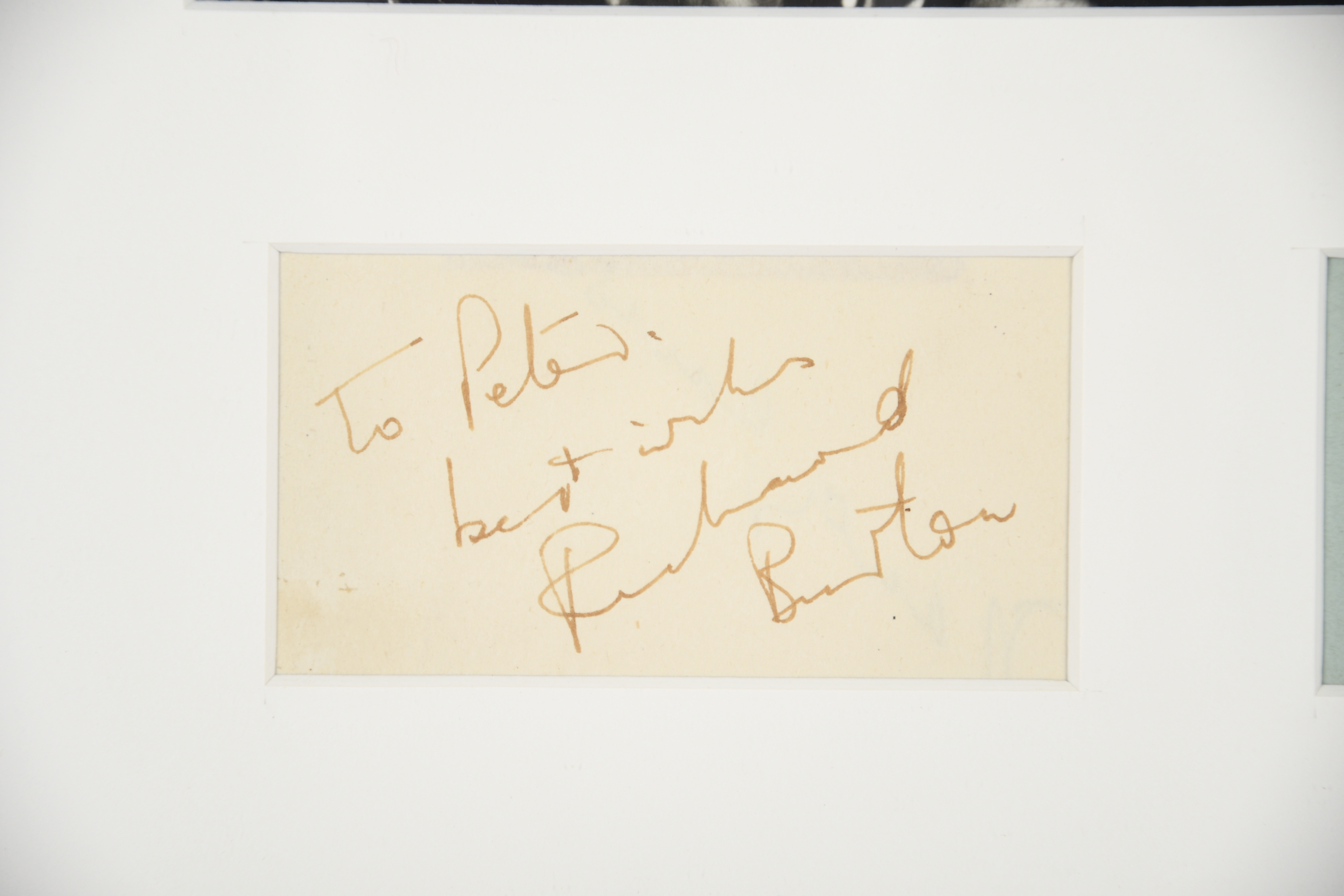 ELIZABETH TAYLOR & RICHARD BURTON Original signatures