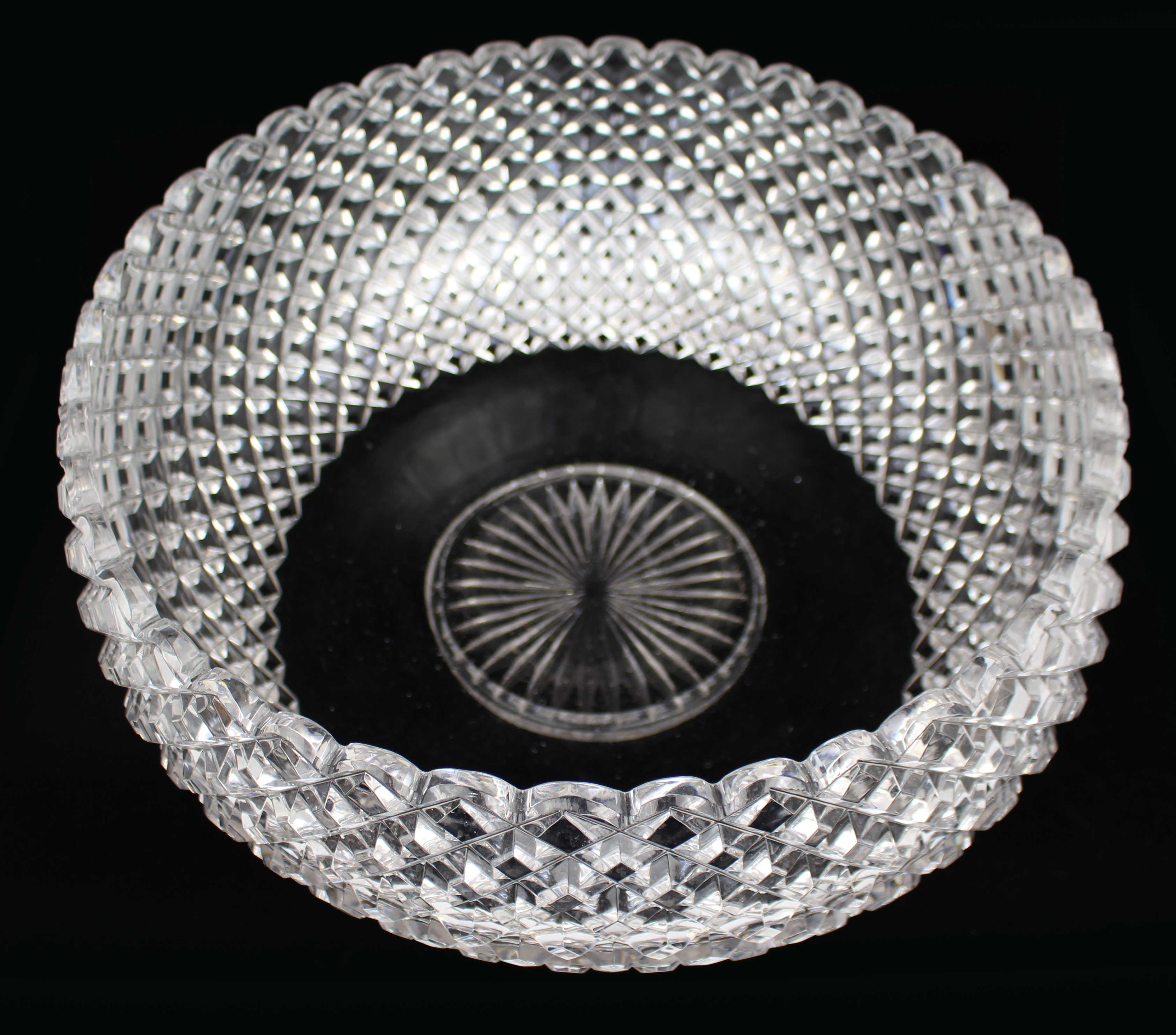 Monumental Hand-Cut Crystal Centrepiece Bowl c.1935