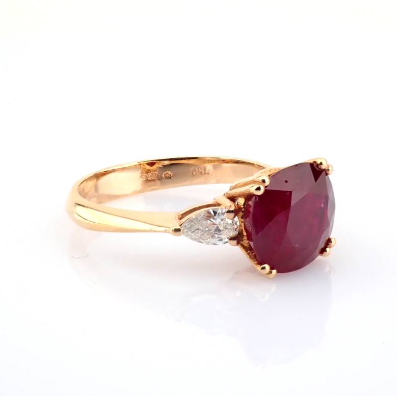 Natural Diamond 18K Rose/Pink Gold Ring