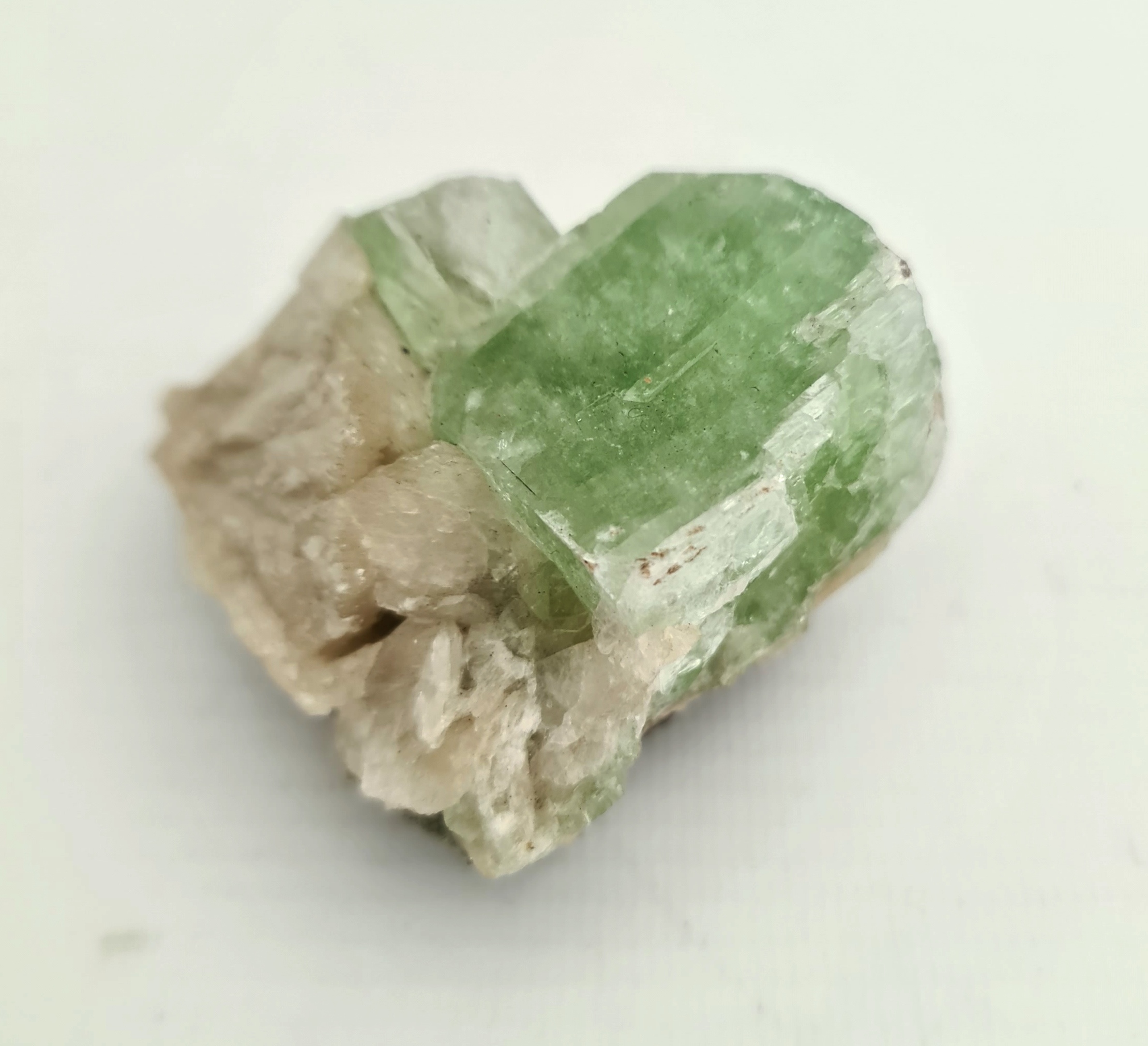 Collectable Minerals Green Apophyllite Crystal