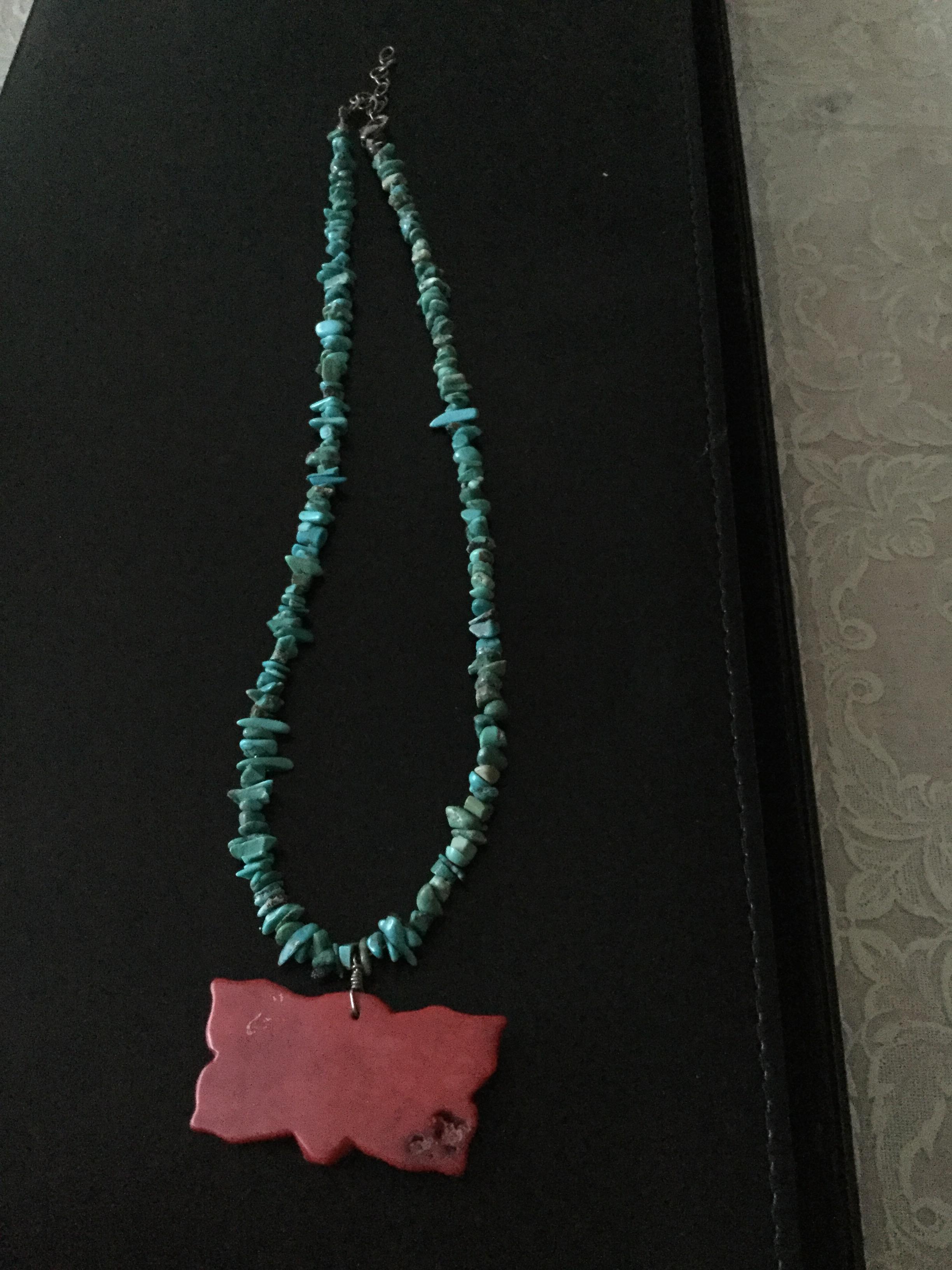 Turquoise and Coral Necklace