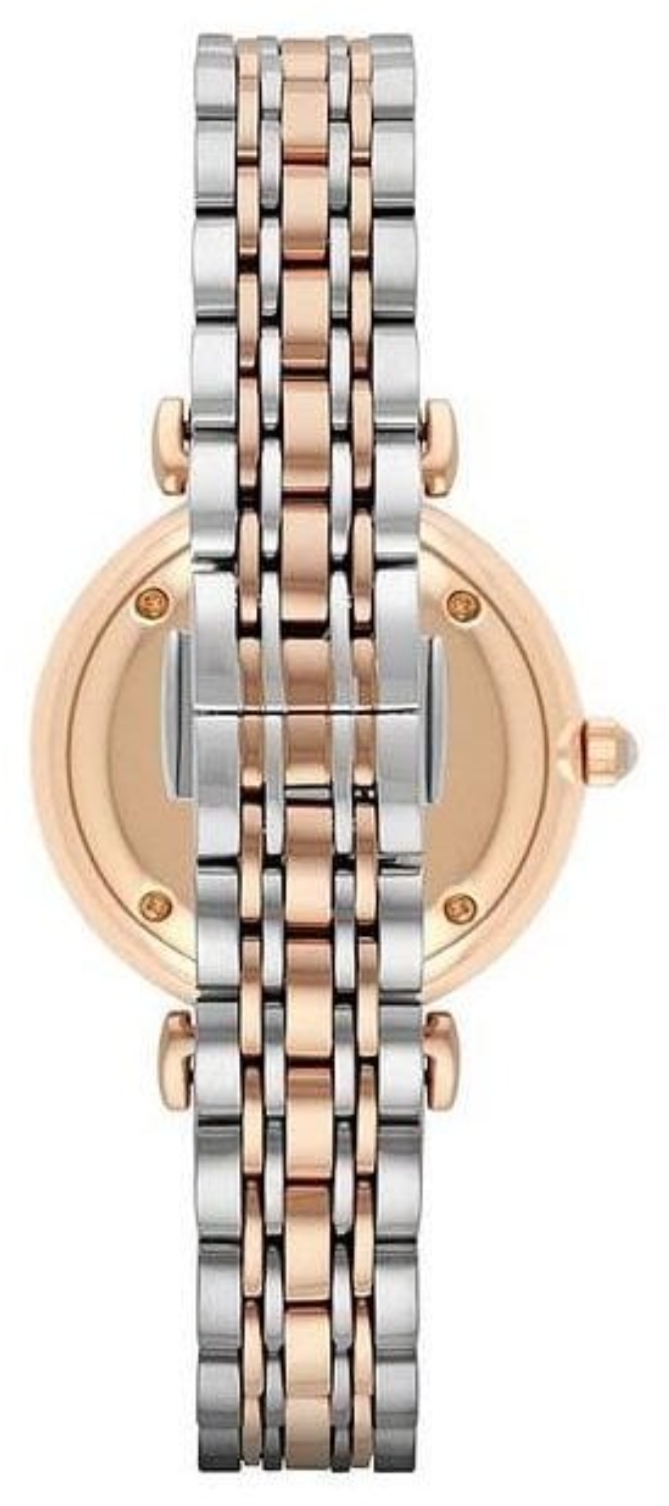 Emporio Armani AR1725 Ladies Gianni T-Bar Two Tone Bracelet Quartz Watch