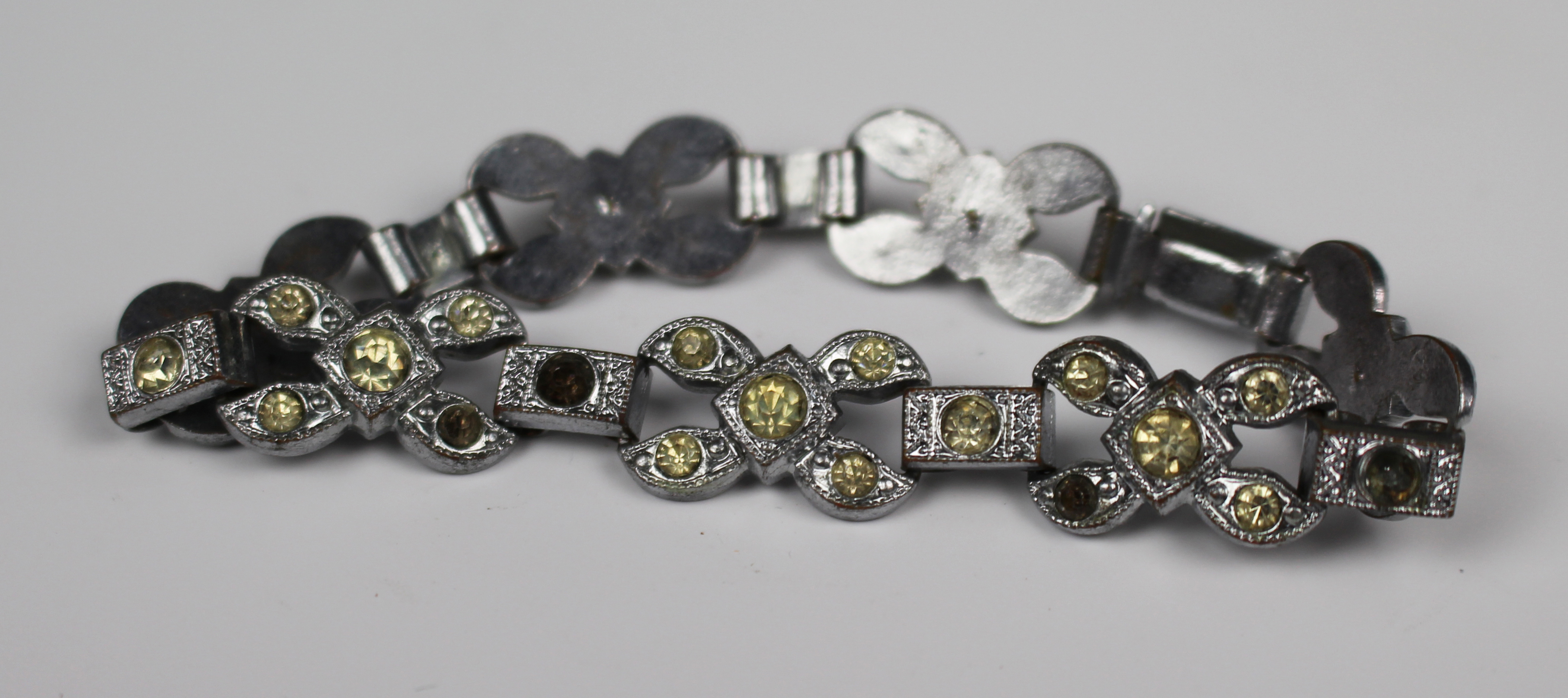 Art Deco Style Silver Bracelet