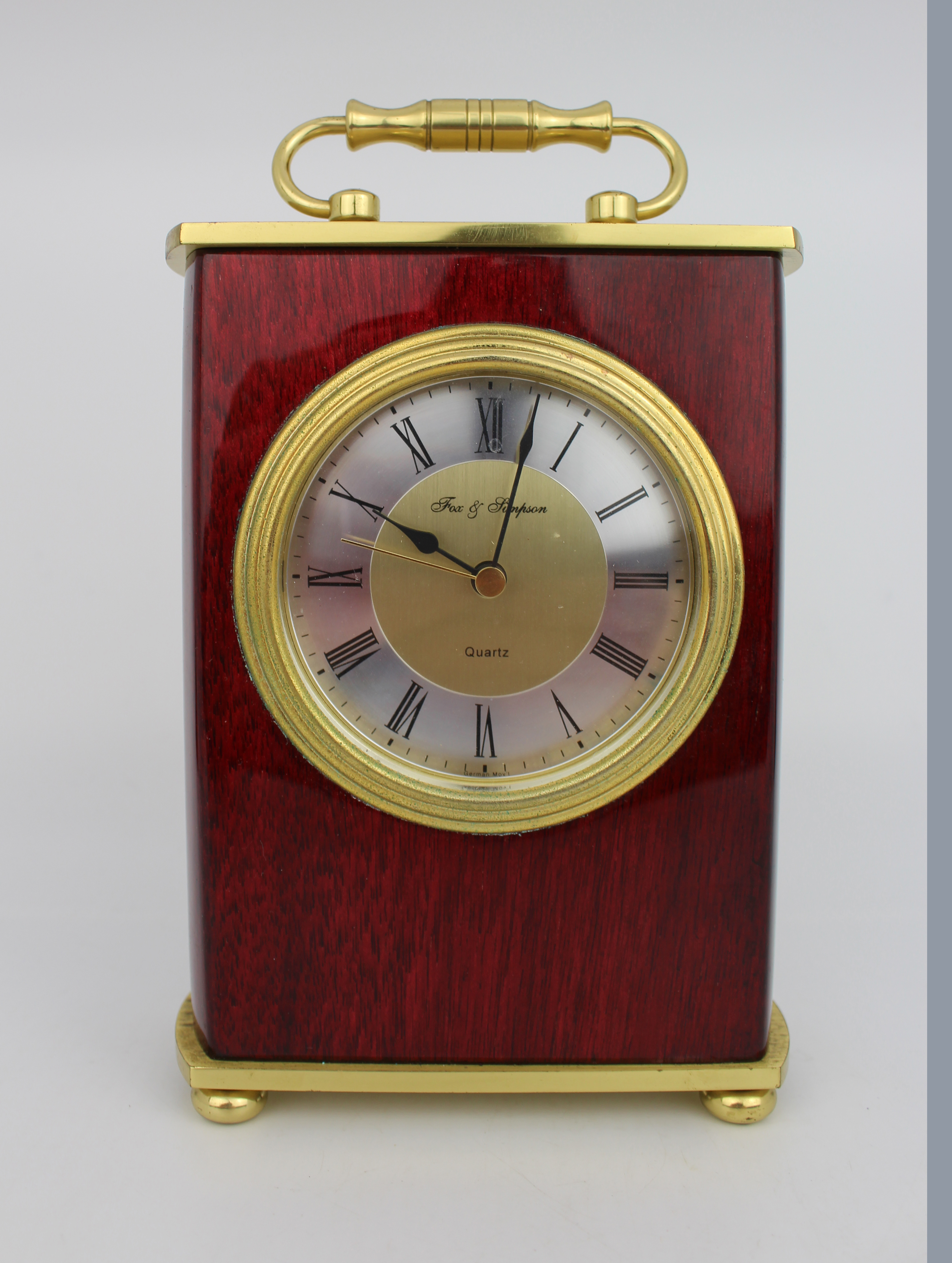 Vintage Fox & Simpson Quartz Mantle Clock