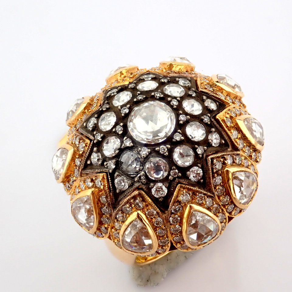 Natural Diamond 18K Rose/Pink Gold Ring