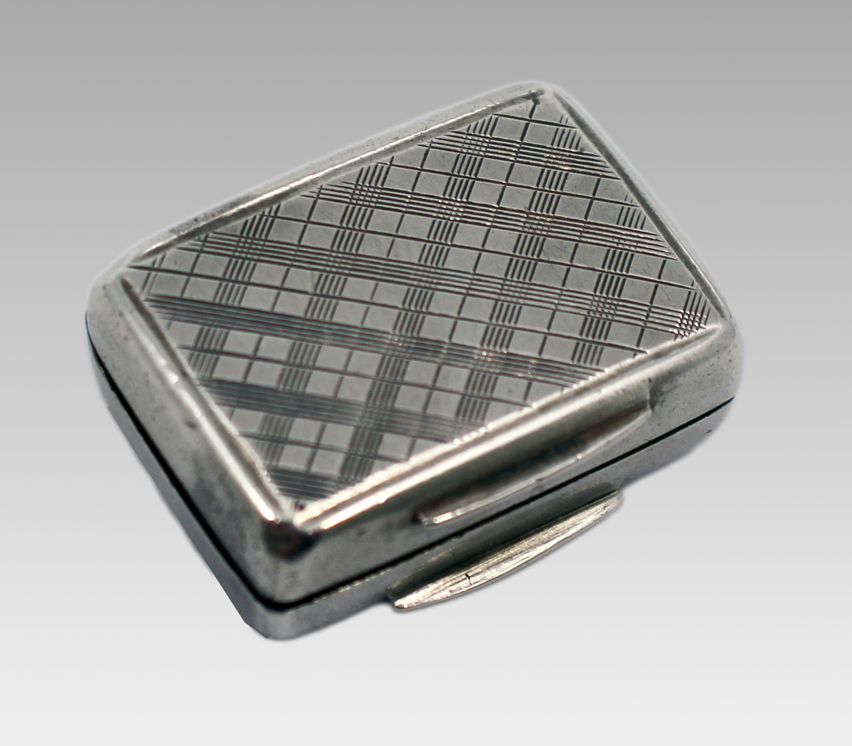 Early Victorian Solid Silver Vinaigrette by Francis Clark 1842