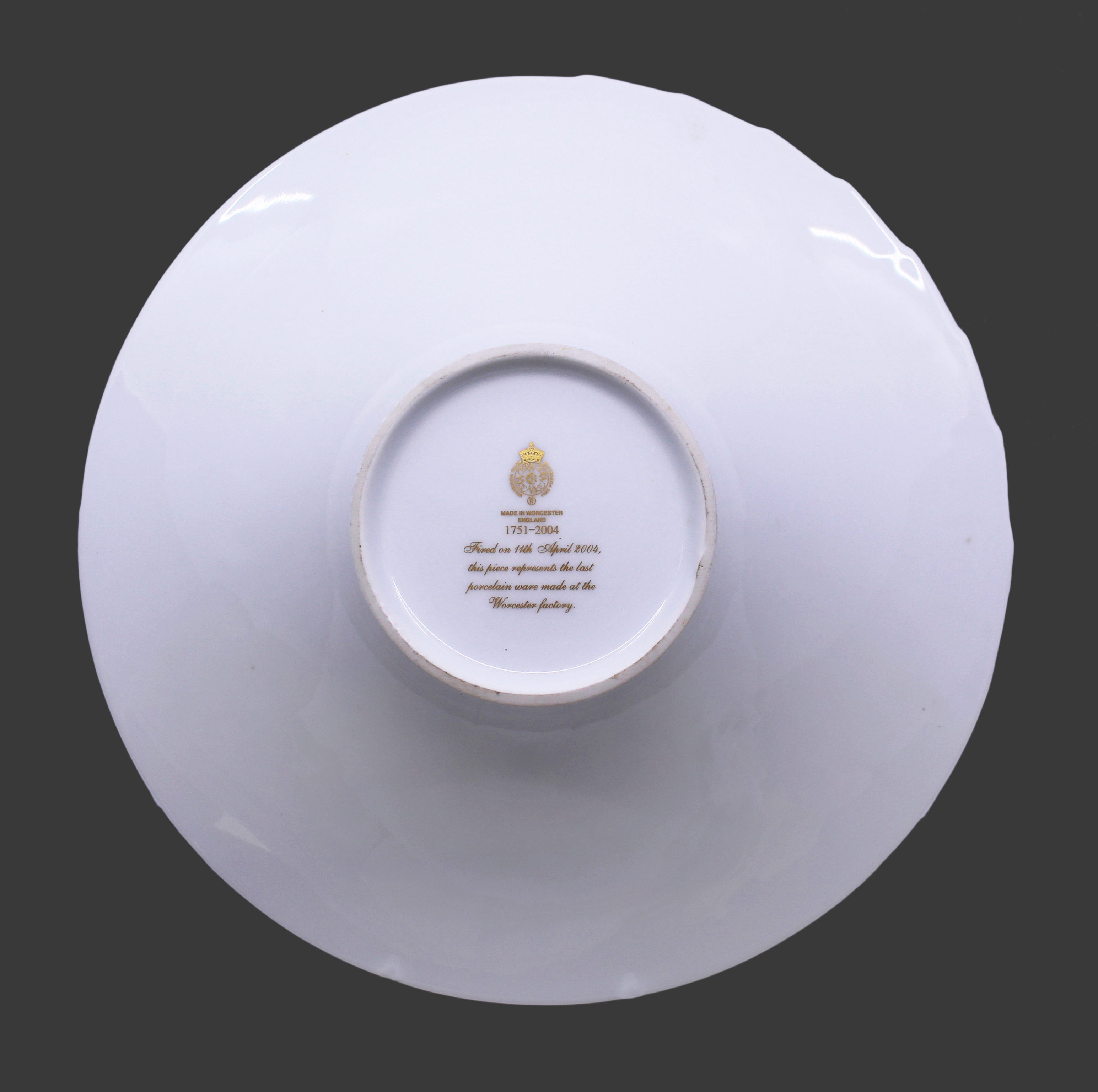 Royal Worcester Bowl Last Factory Piece