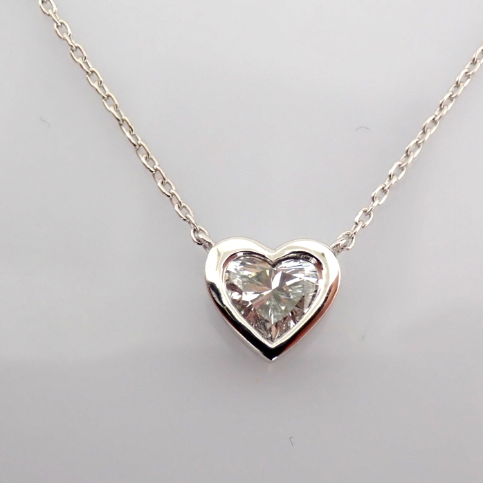 Heart Cut Lab-Grown Diamond Necklace - 0.43 Total Carat (MDI Certified)