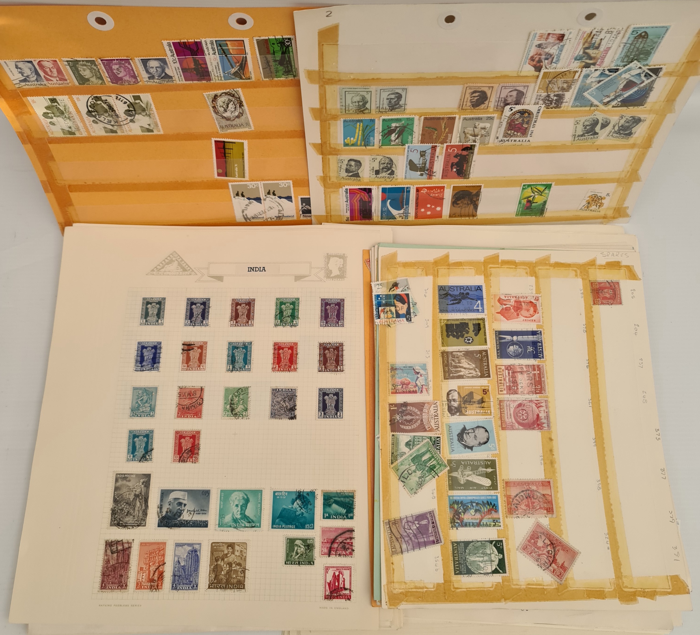 Parcel of 300 Plus Stamps Assorted British Colonies & World Plus Mounts Parcel of 300 Plus Stamps