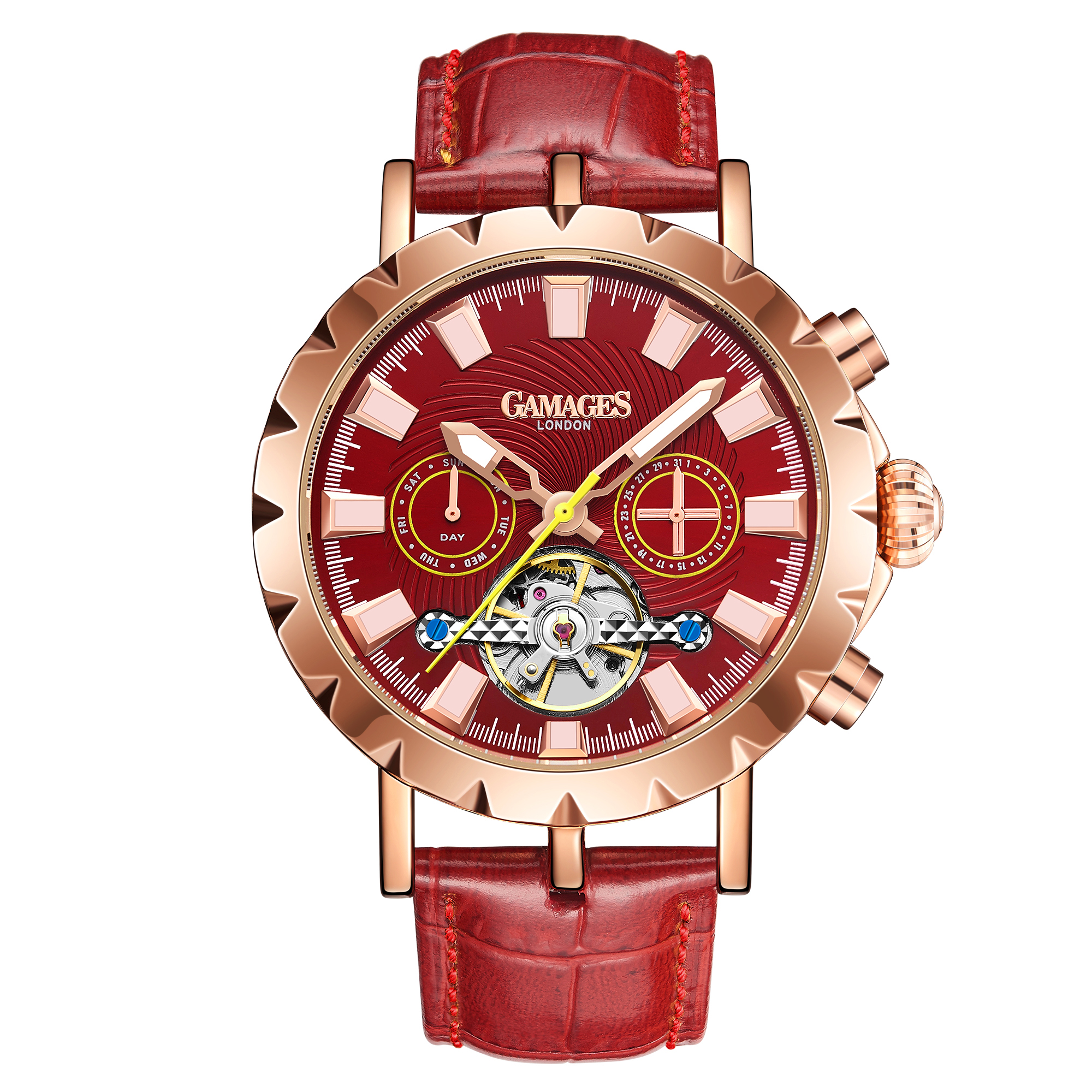 Ltd Edition Hand Assembled GAMAGES Exhibition Racer Automatic Rose. 5 Year Warranty & Free Delivery