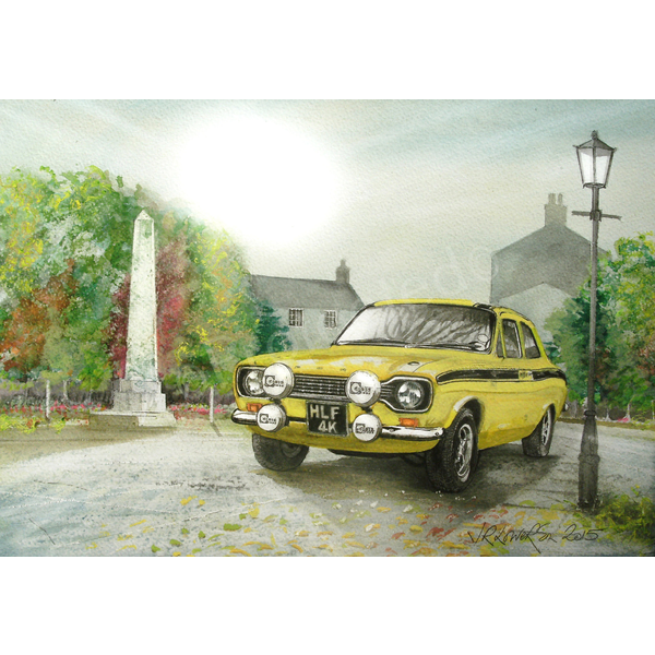 Ford Escort Mexico Mk1 1970's Metal SignClassic 1960/1970s Ford Car Approx Size 16" x 12" (