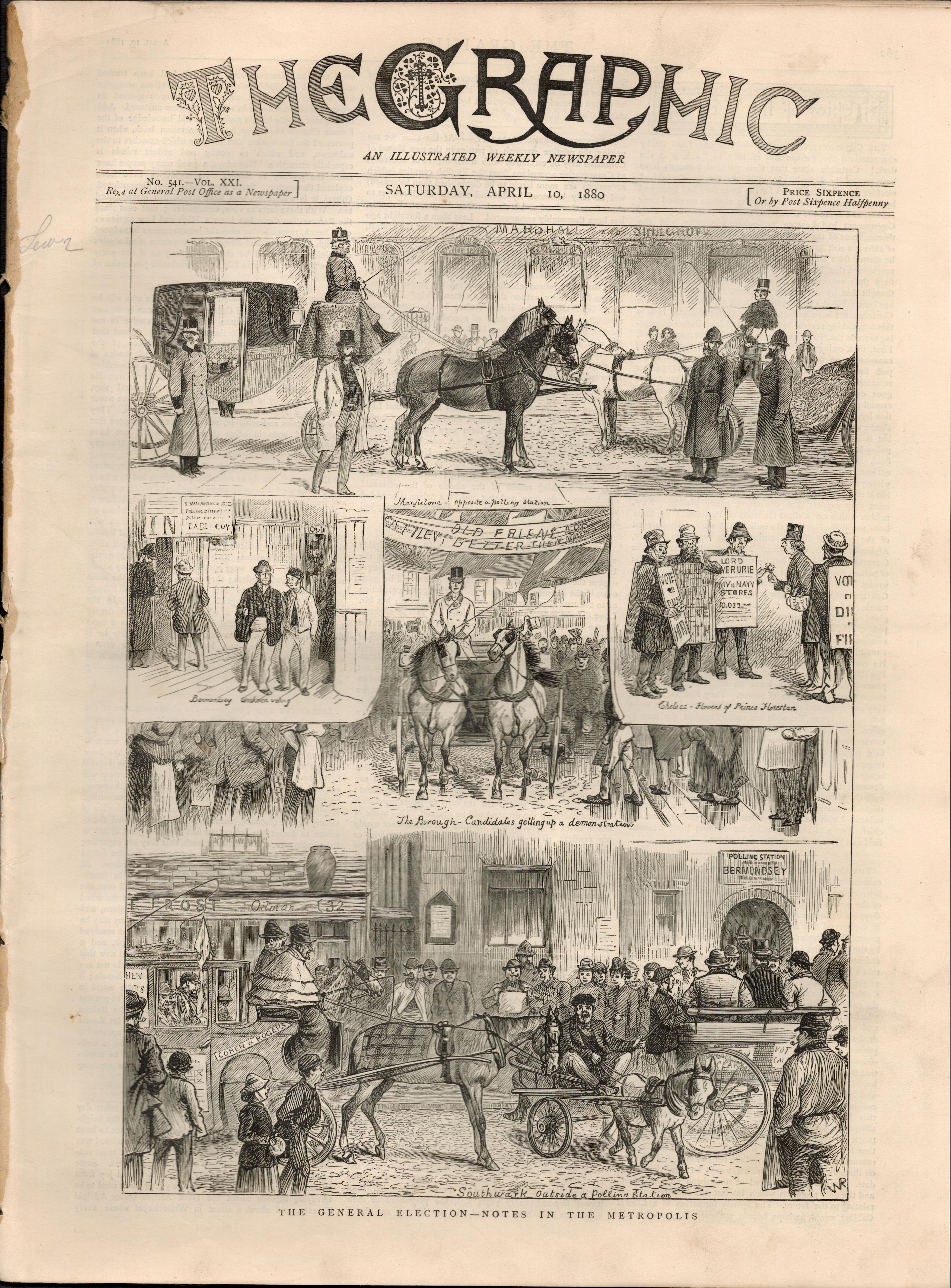 1880 Famine & Distress West Of Ireland Help For Villagers Lissadell SligoOriginal Antique Complete
