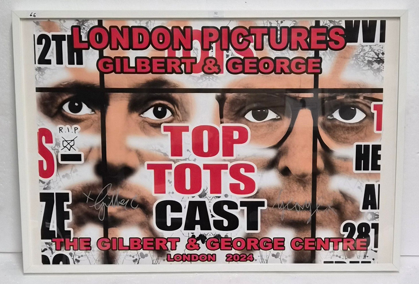 Gilbert & George (b.1943 & 42) ‘Top Tots’, Offset Lithograph, Signed, Open Edition, Framed, 2024