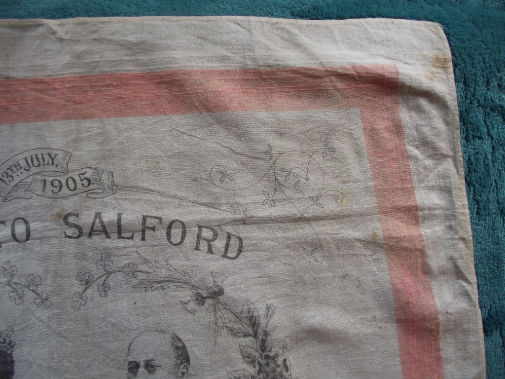 Commemorative Handkerchief - Royal Visit To Salford July 13th 1905