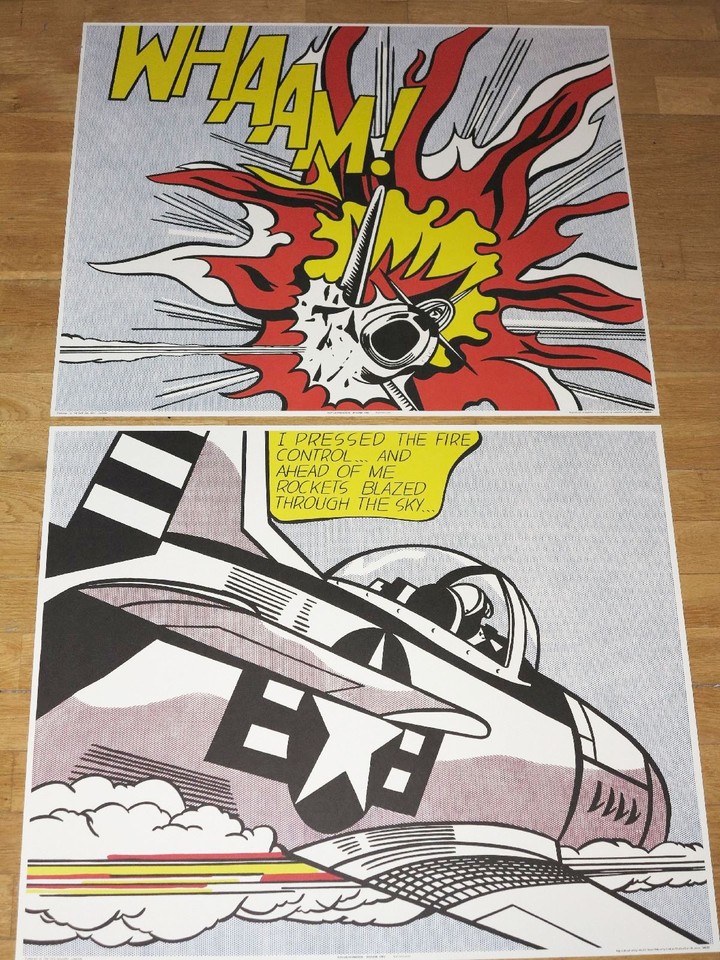 Roy Lichtenstein Diptych 'WHAAM'