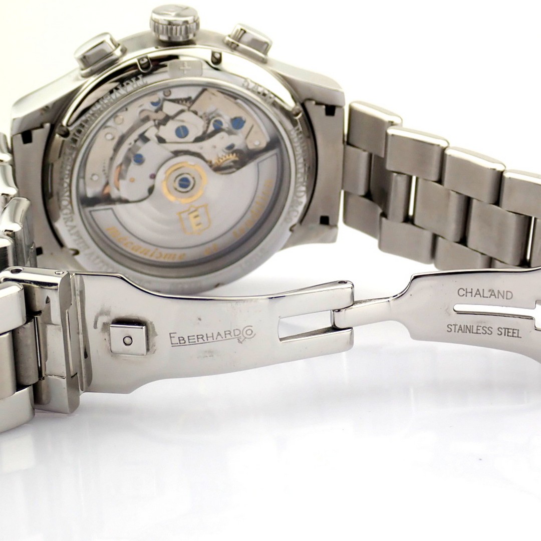 Eberhard & Co. / Traversetolo Chronograph Automatic  - Gentlmen's Steel Wrist Watch