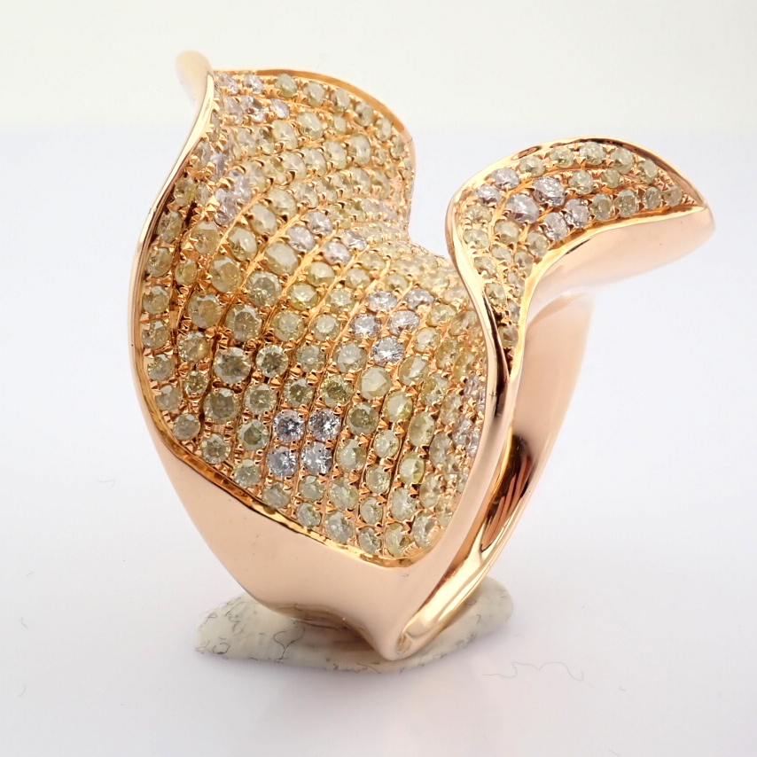 Natural Diamond 18K Rose/Pink Gold Ring