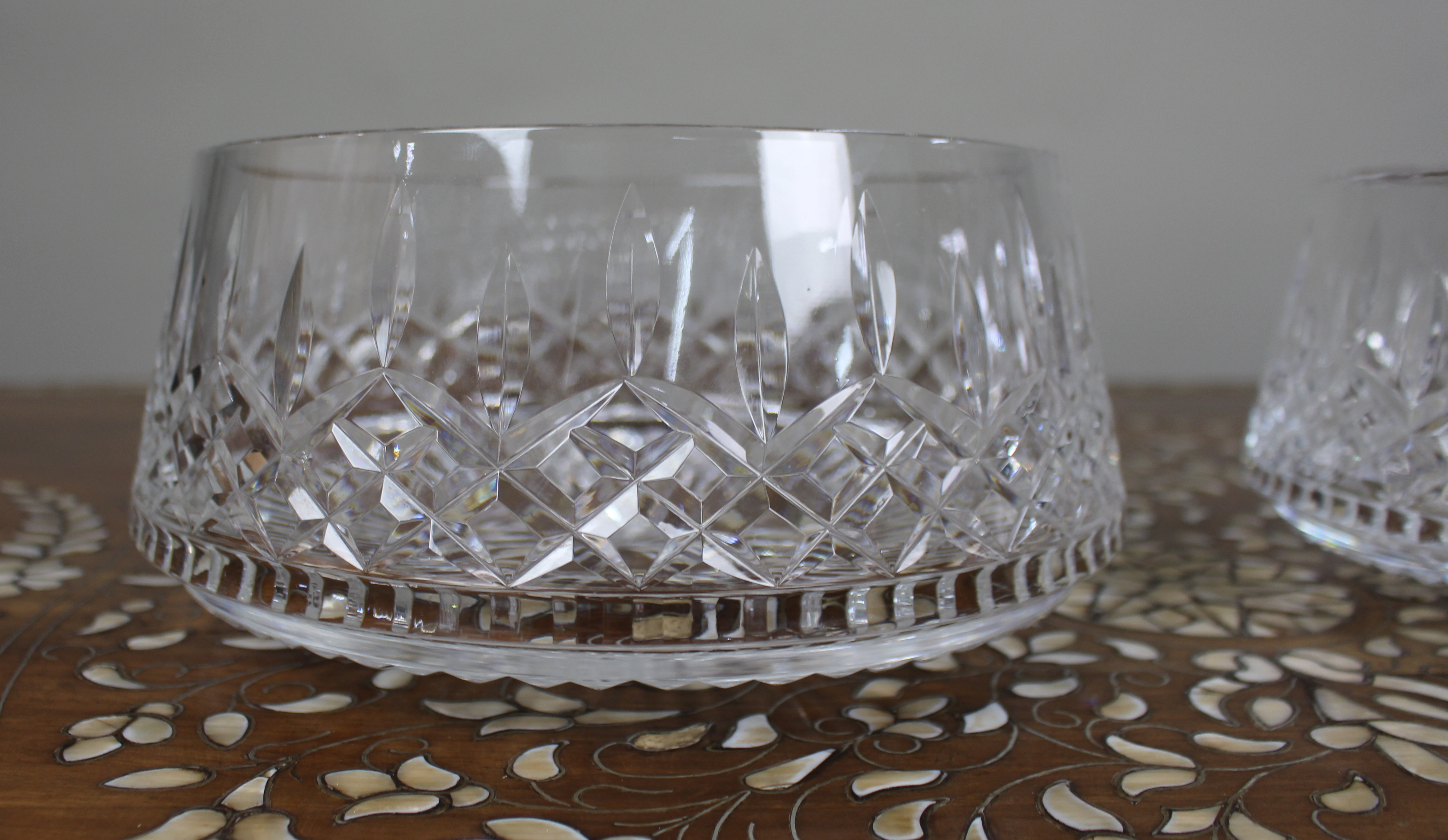 Pair of Vintage Waterford Hand-Cut Crystal Bowls