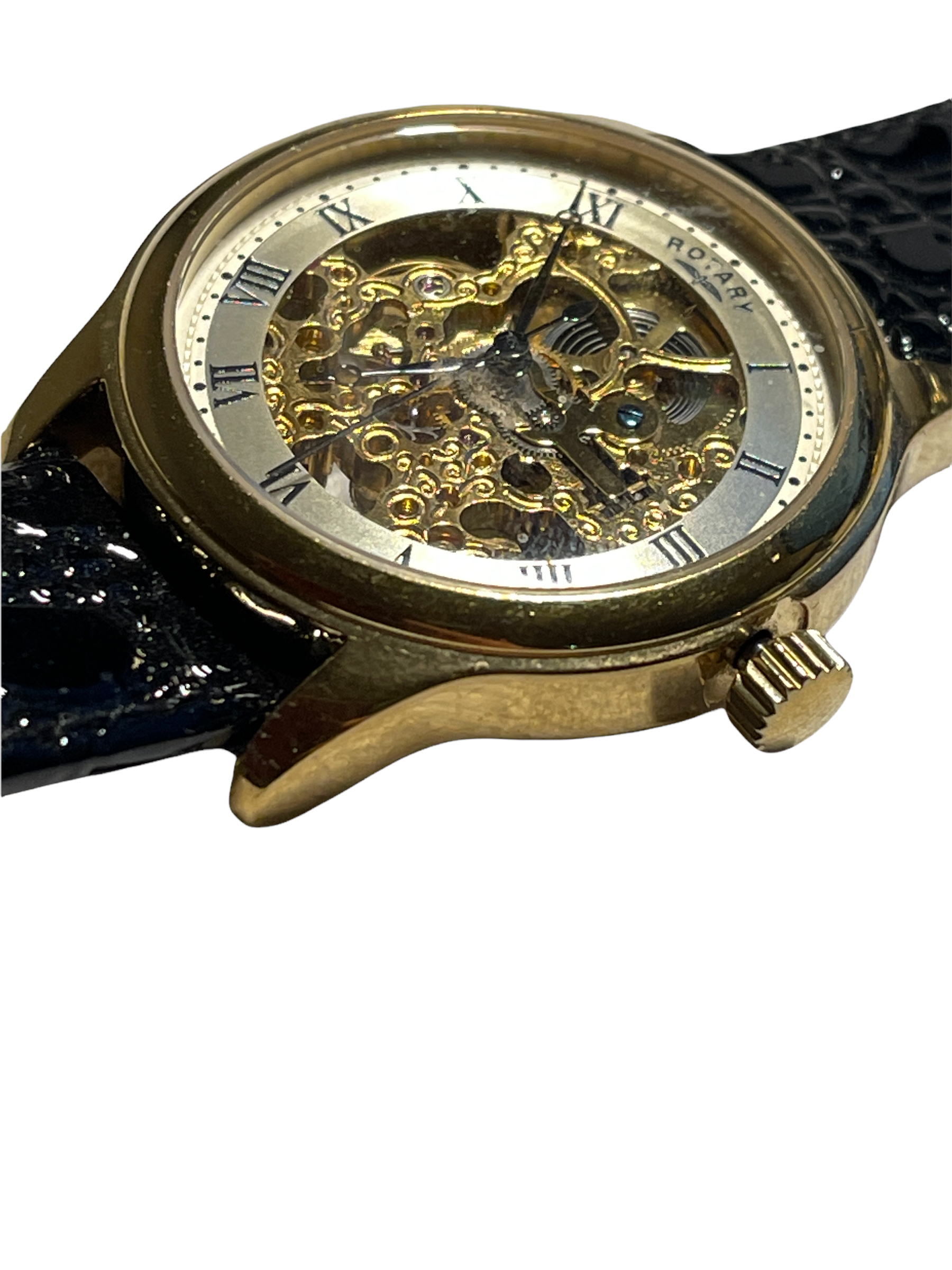 Gents Automatic Skeleton Mens Watch Rotary