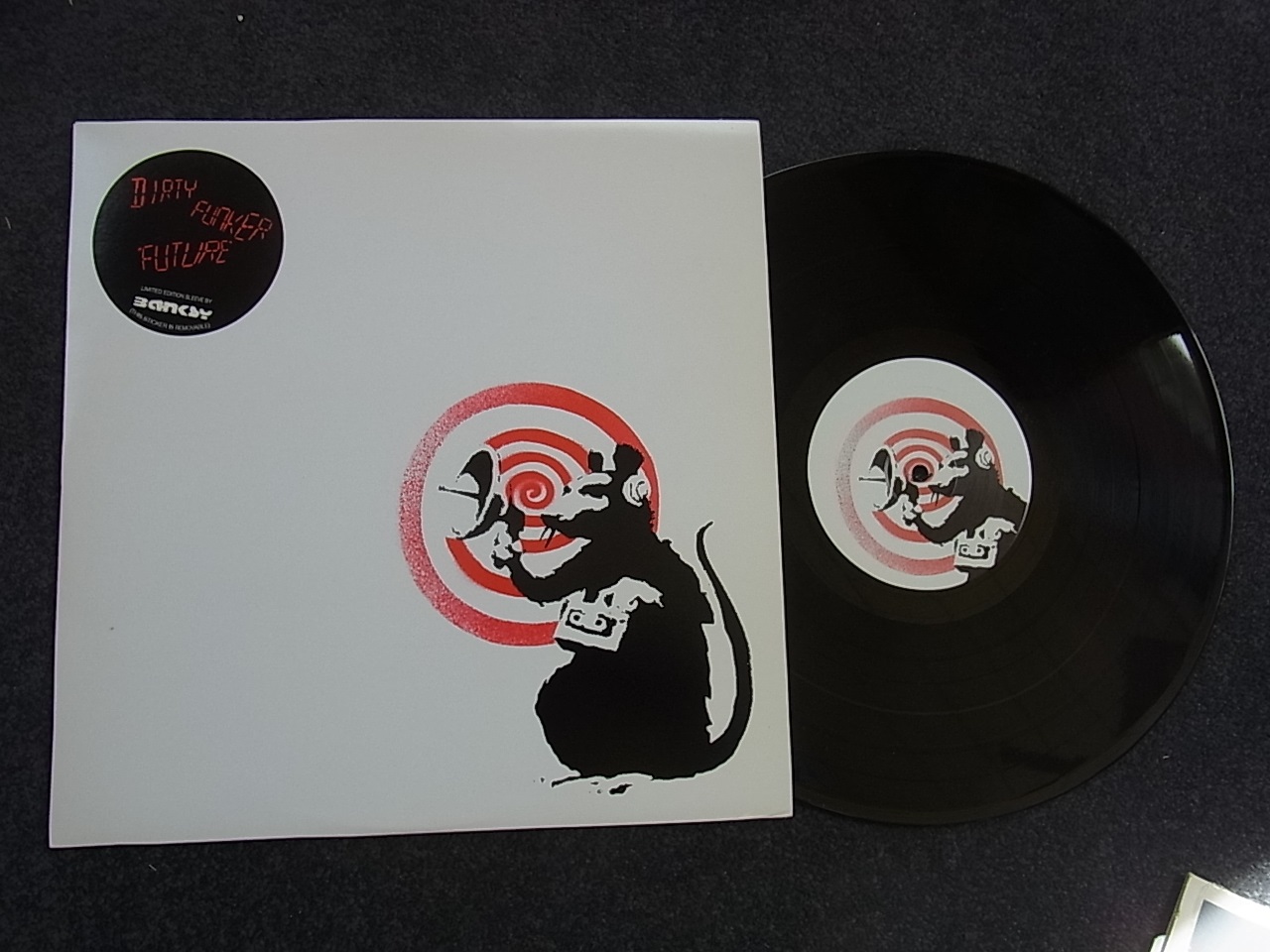 Banksy Limited Edition (1000) Radar Rat Record & Cover As Seen In Museums. Free Post In UK R/W