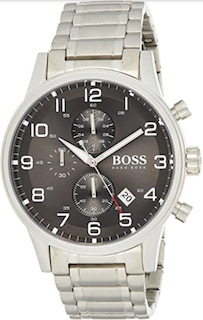 Hugo Boss Men's Black Aeroliner Multi-Functional Chronograph Watch 1513181