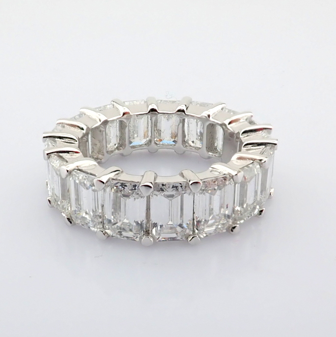 Emerald Cut Lab-Grown Diamond Ring - 10.39 Total Carat (MDI Certified)