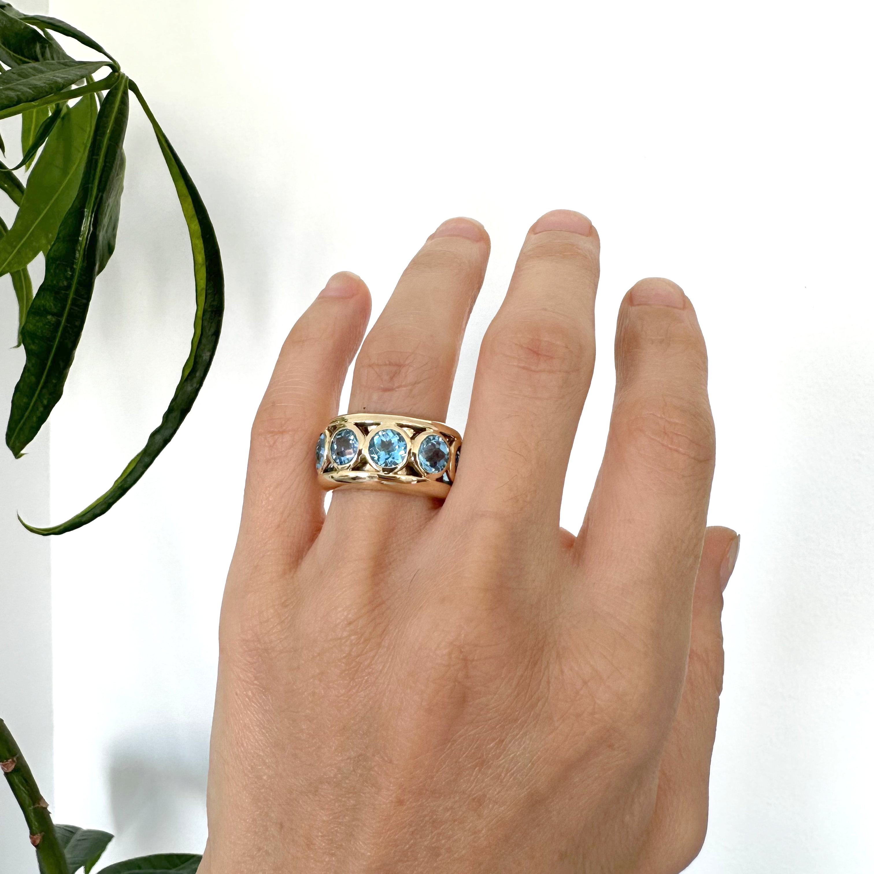 Natural Diamond 14K Yellow Gold Ring