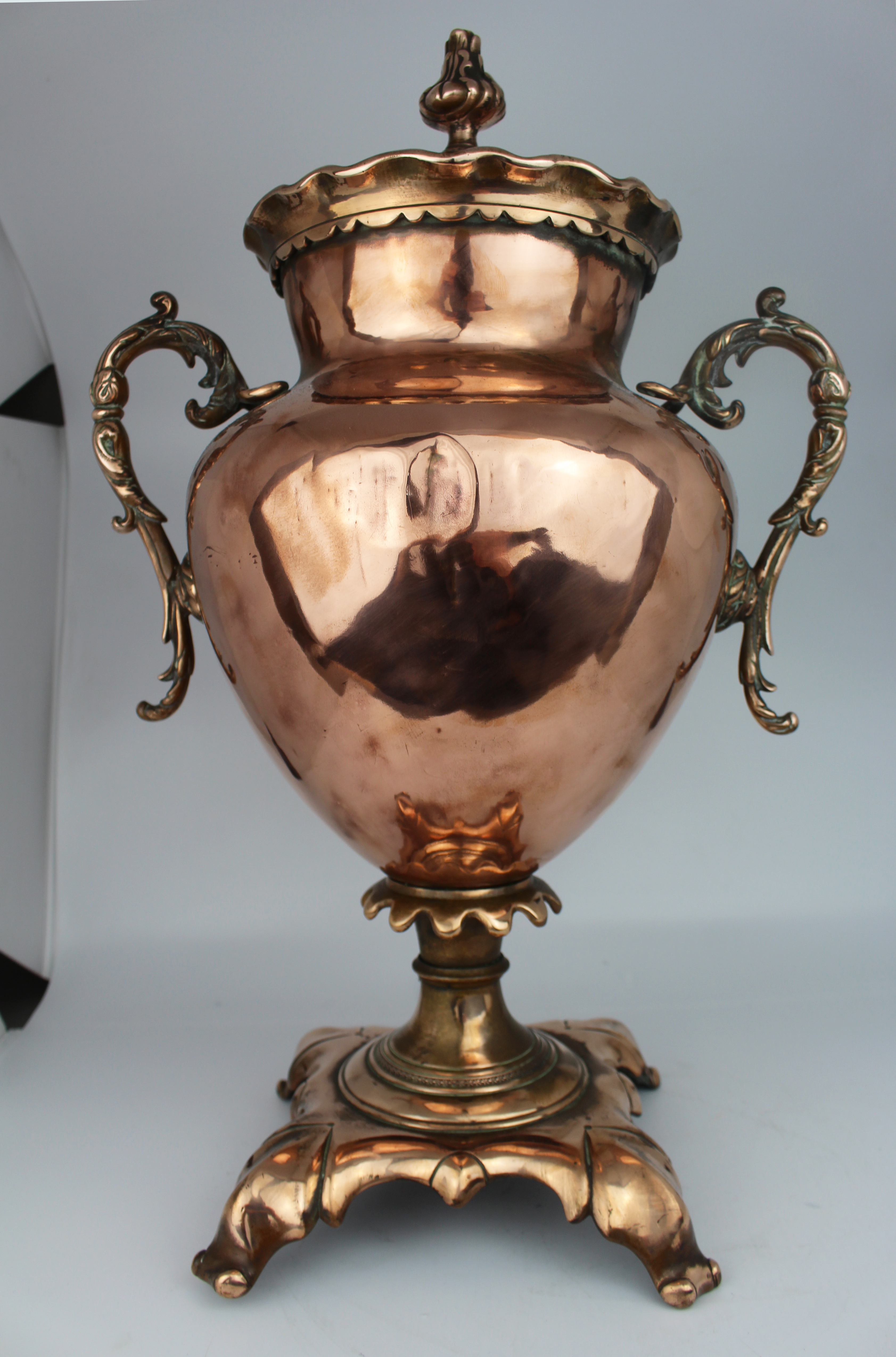 Antique 19th c. Copper & Brass Samovar