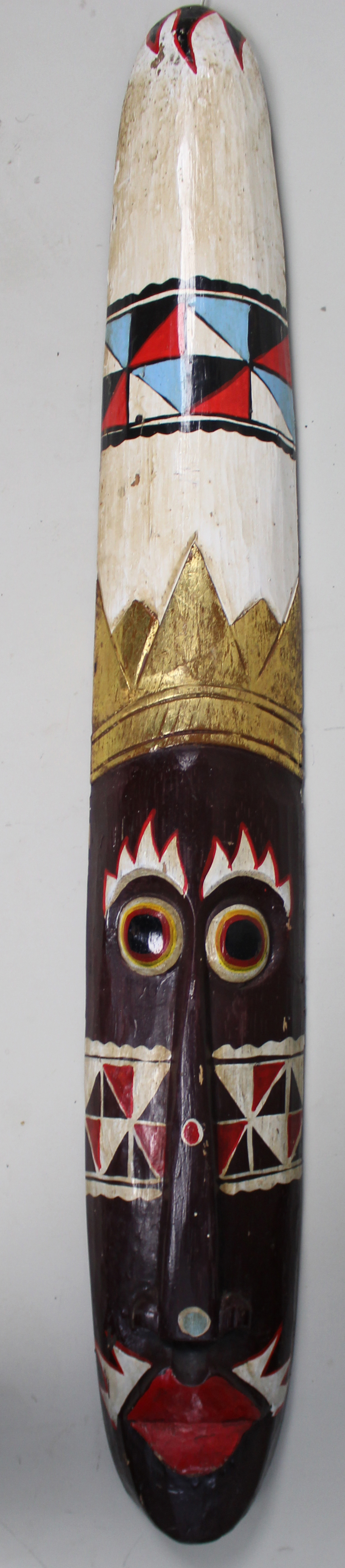 Hand Painted African Tribal Mask Art