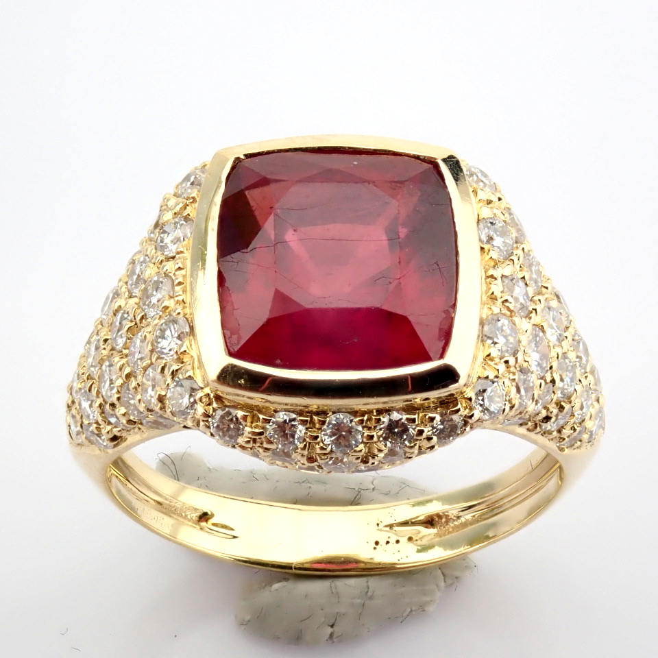 Natural Diamond 14K Yellow Gold Ring