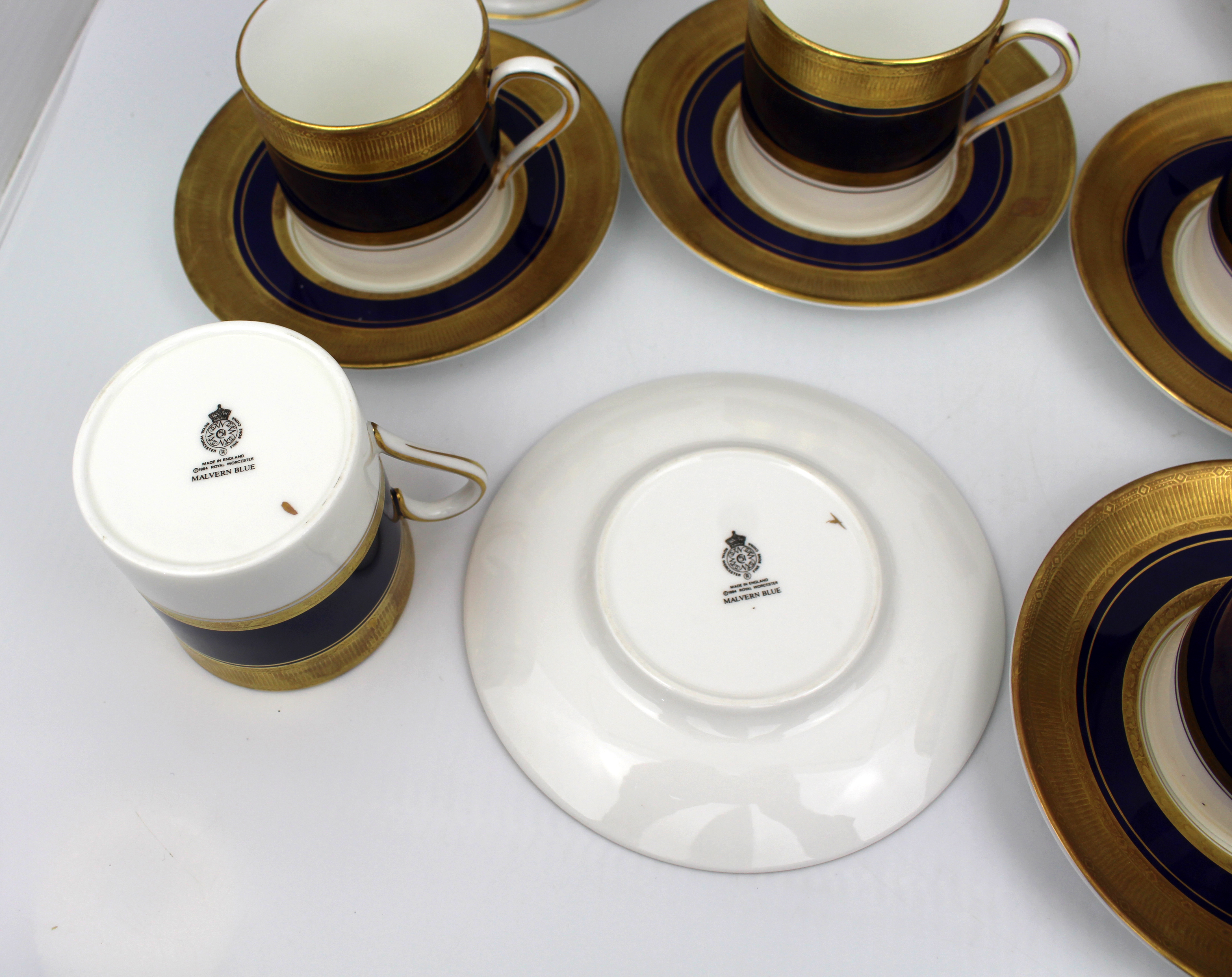 Royal Worcester Malvern Blue Coffee Service