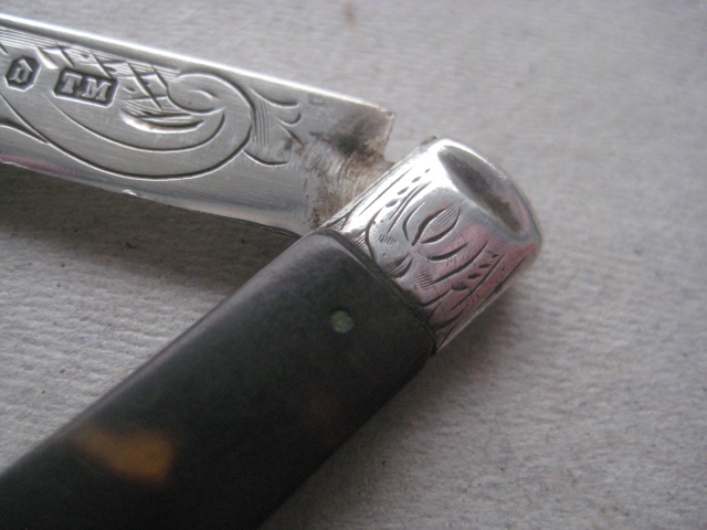 Victorian Silver Bladed Folding Fruit Knife, Sheffield 1896