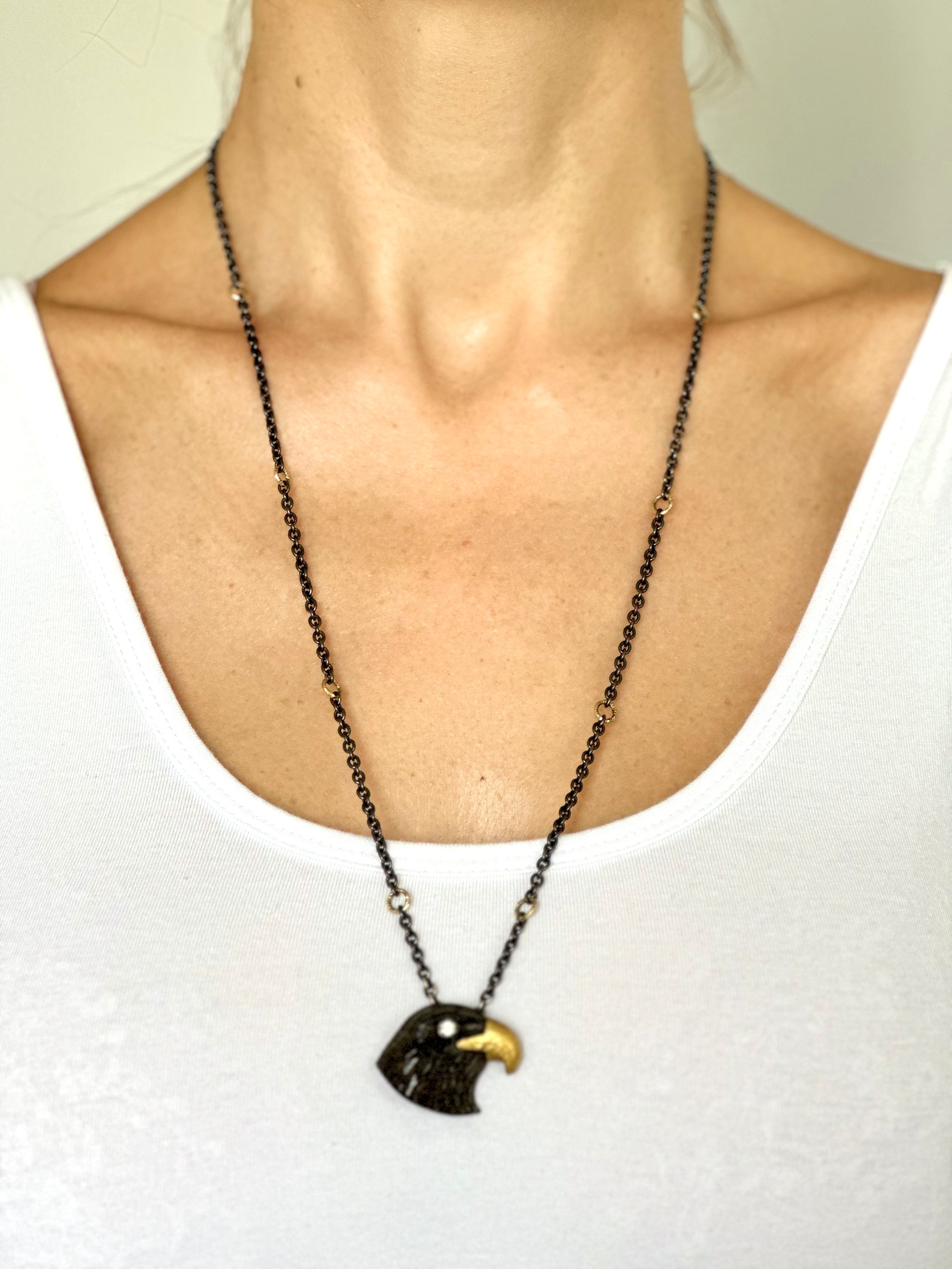 Natural Diamond 18K Yellow Gold Necklace