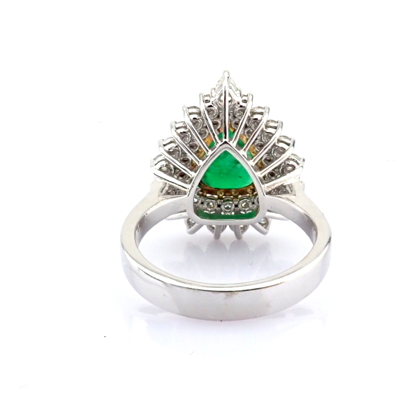 Natural Diamond 18K White Gold Ring