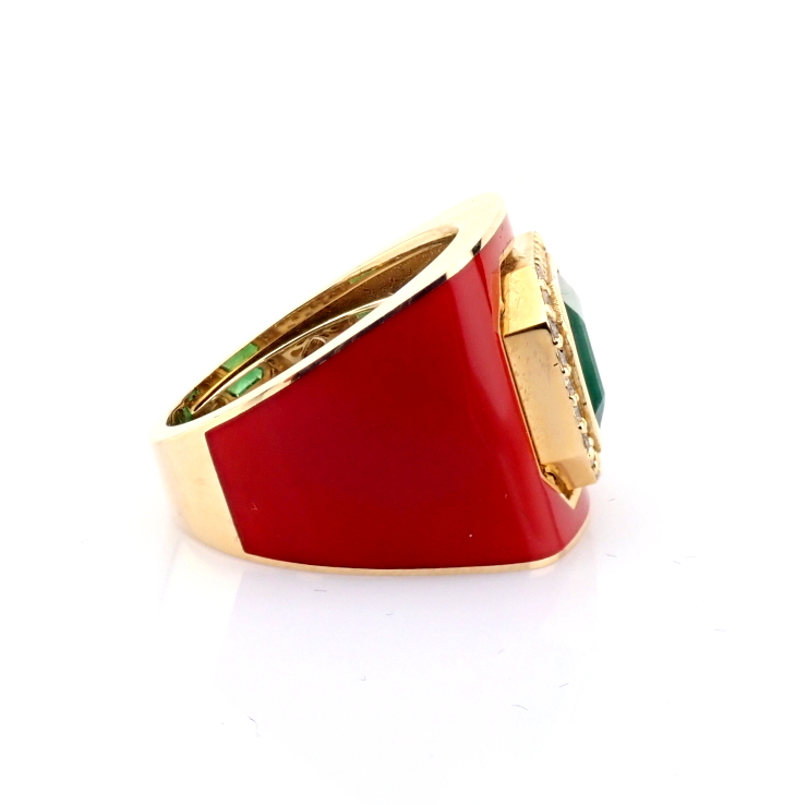 Natural Diamond 14K Yellow Gold Ring
