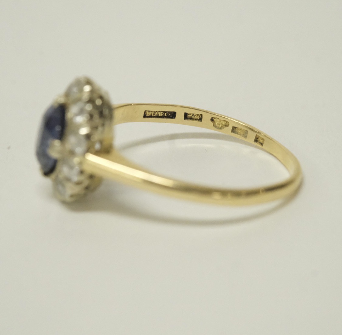 Carmose Ring, 18 K Gold With 0.25 ct Topaz and White Stones