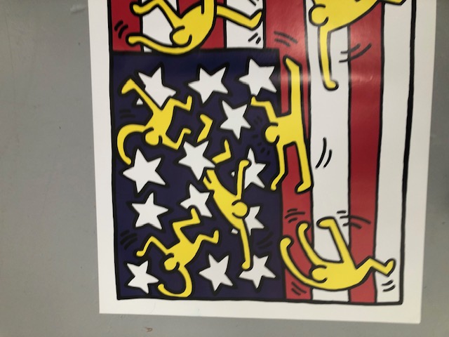 Bundle of Five (5) After Keith Haring 'American Flag' Offset Lithograph