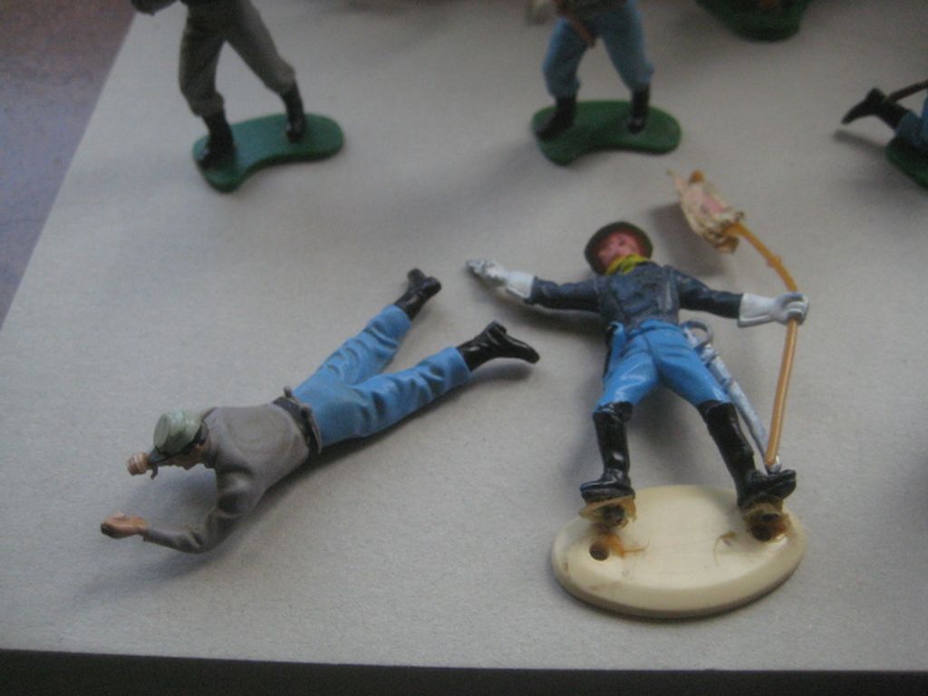 A Group of 11 Vintage Britain's Ltd Plastic Soldiers
