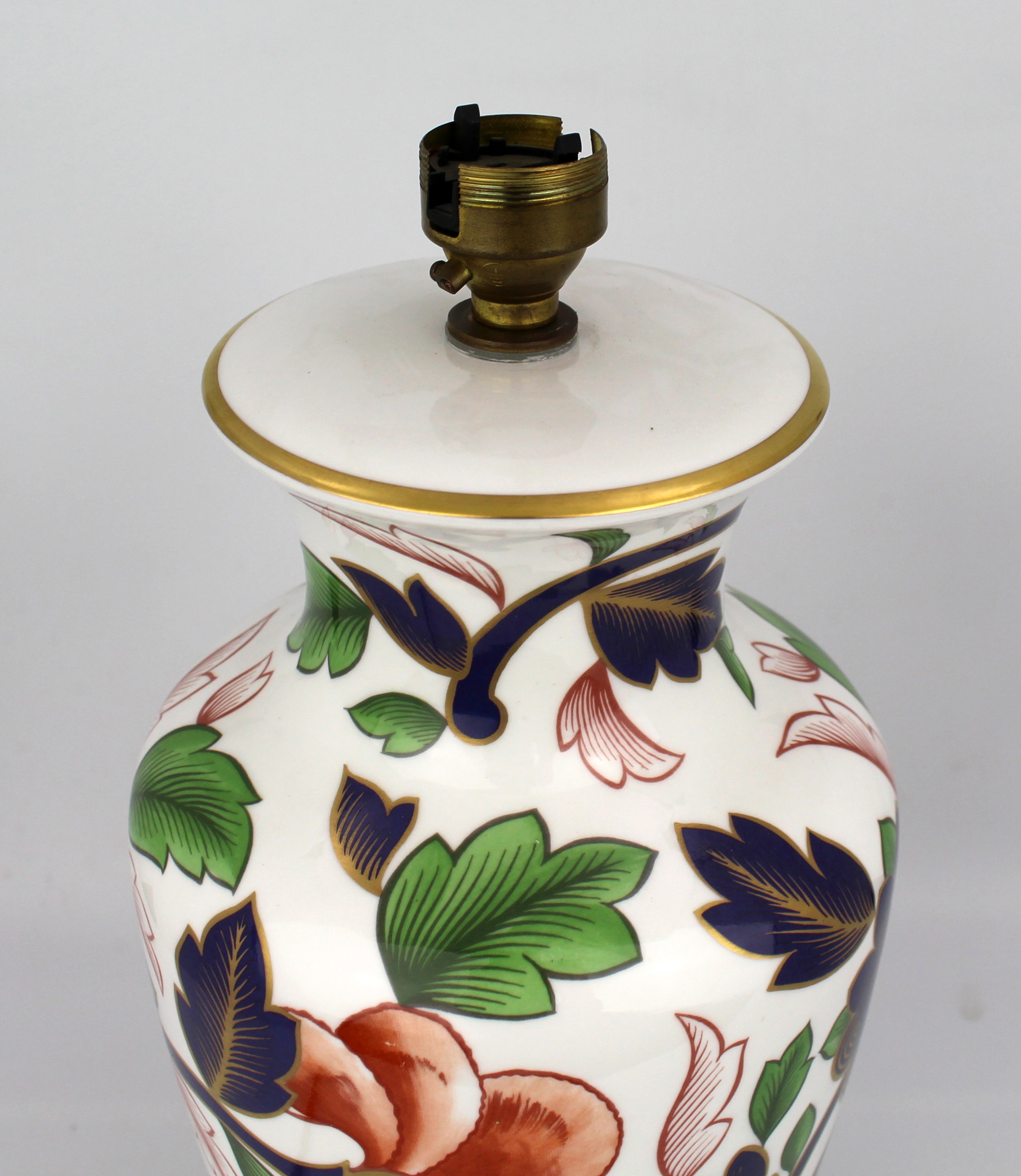 Royal Worcester Porcelain Table Lamp