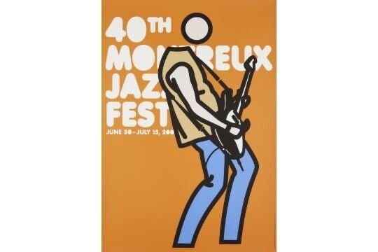 Julien Opie Original Poster For Montreux Jazz Festival 2006.