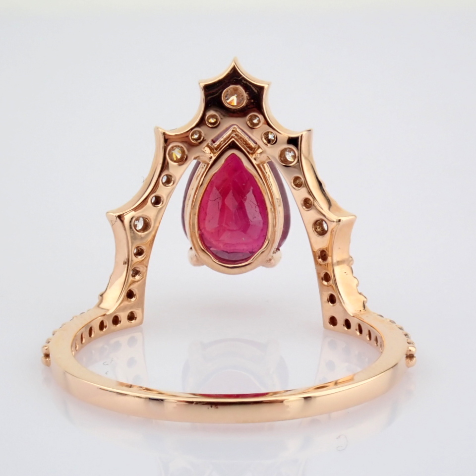 Natural Diamond 18K Rose/Pink Gold Ring
