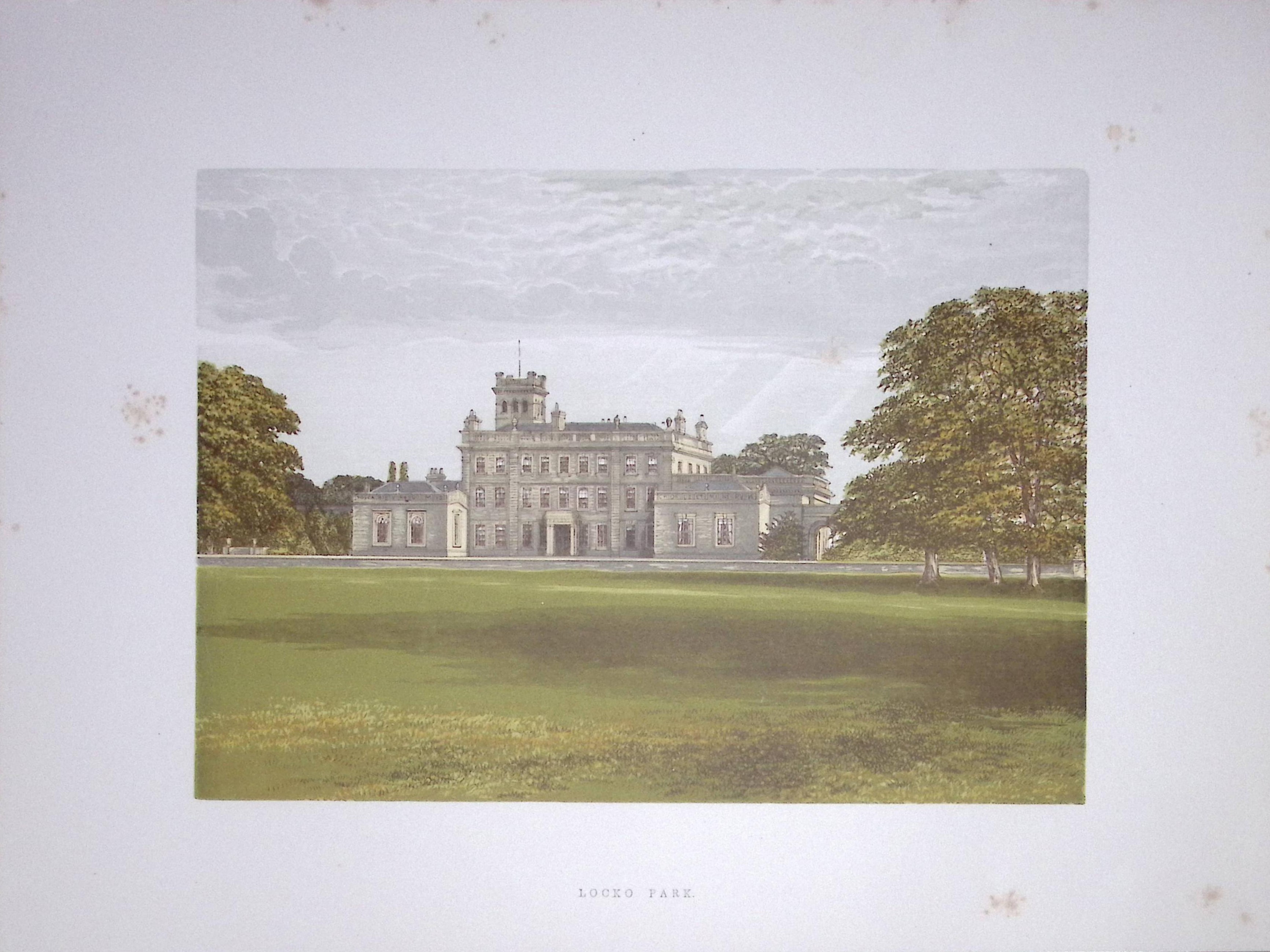 Locko Park Derby 160 Years-Old Gilt-Edge Antique Coloured Book Plate-33
