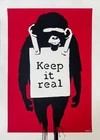 Banksy (b1974) ‘Keep It Real’, 3 Colour Screen Print, Editioned, Stamp, By West Country Prince, 2005